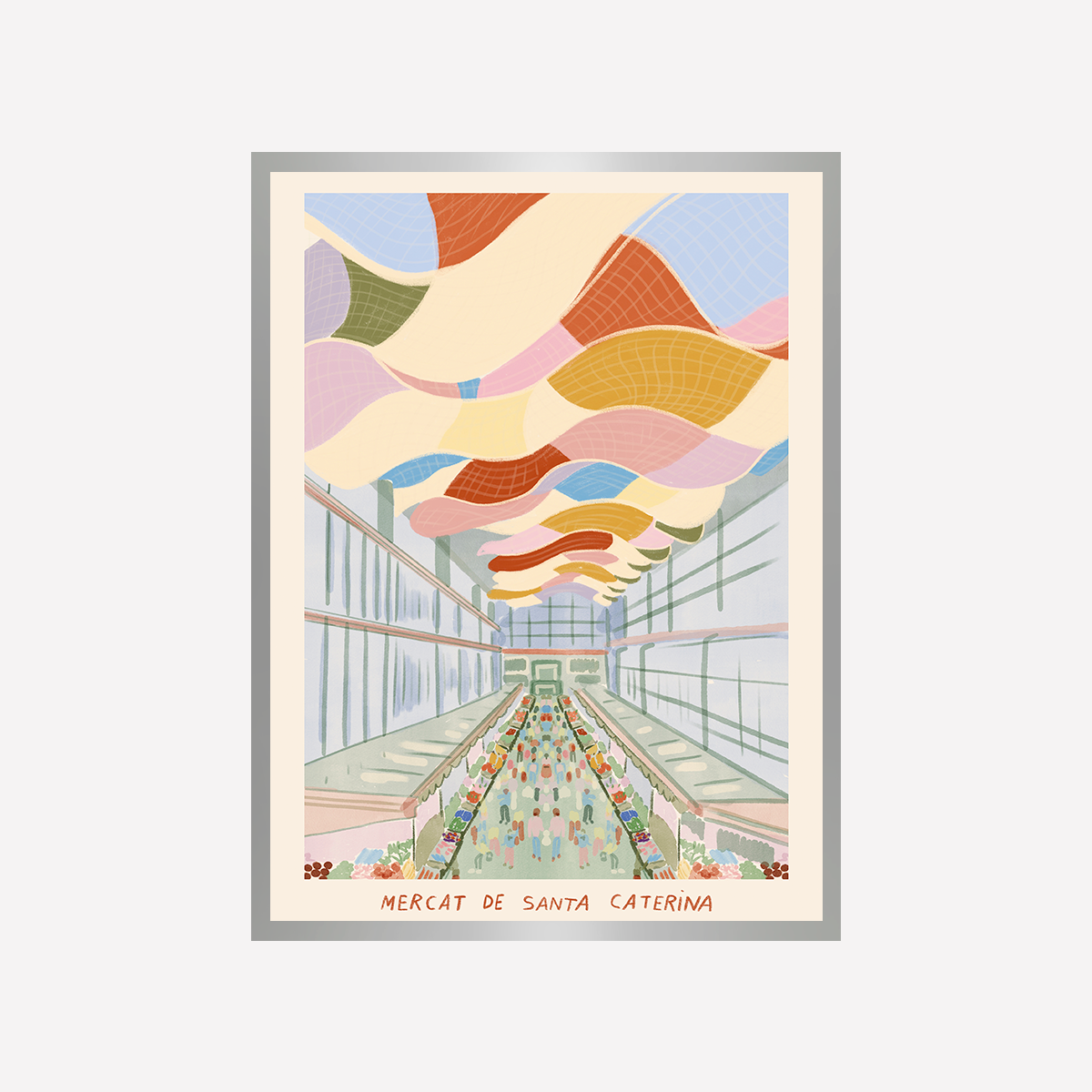 Mercat de Santa Caterina Art Print
