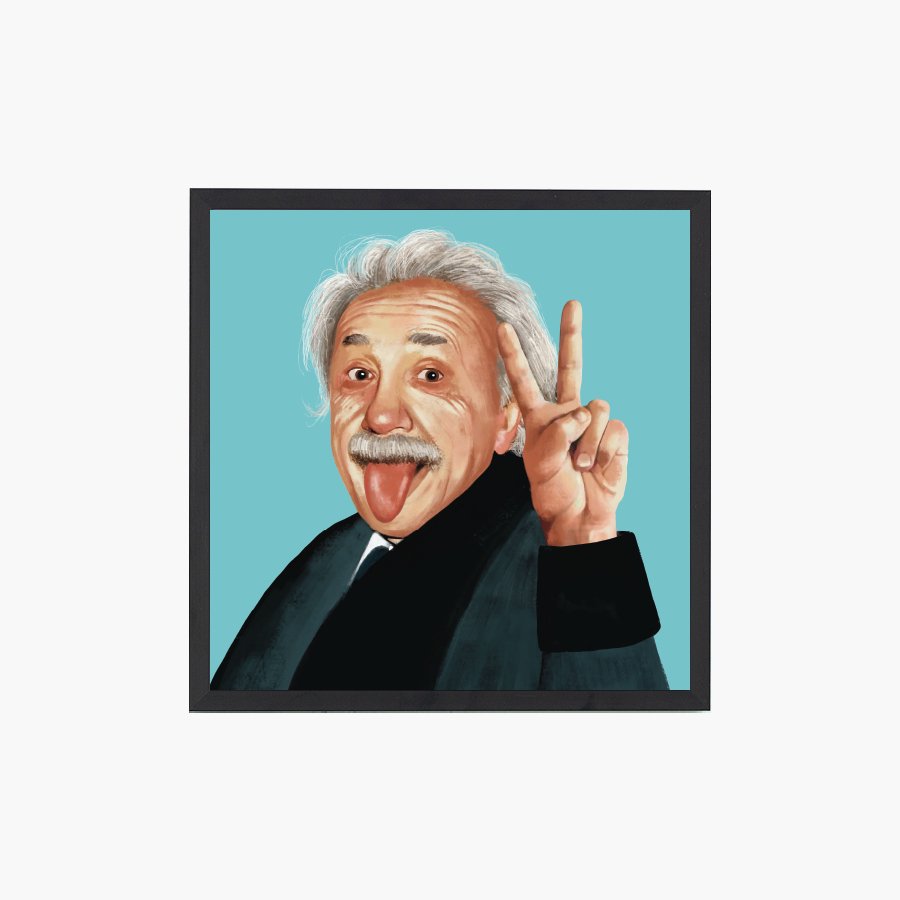 Albert Einstein Peace Art Print - DesignPlace