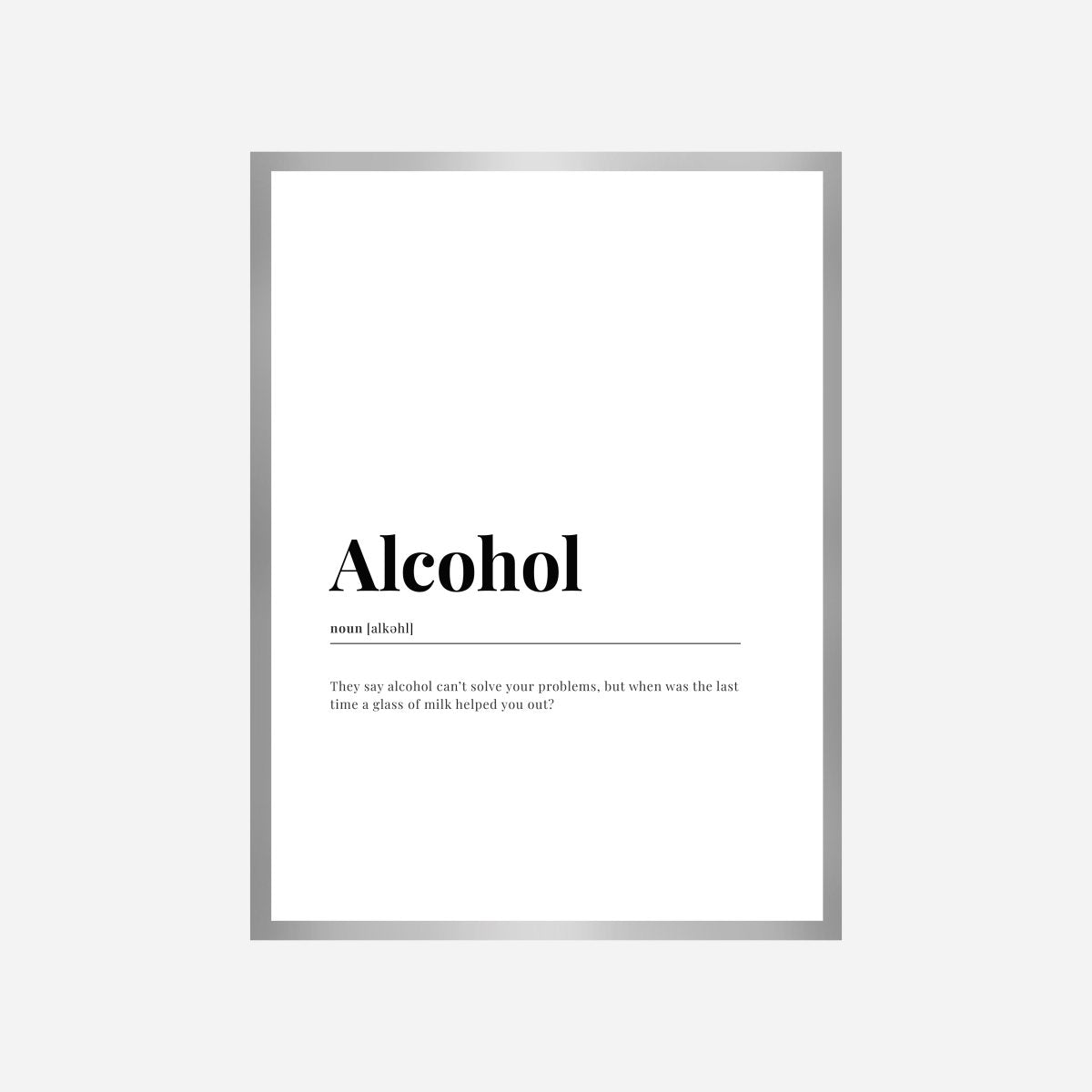 Alcohol Dictionary Art Print - DesignPlace