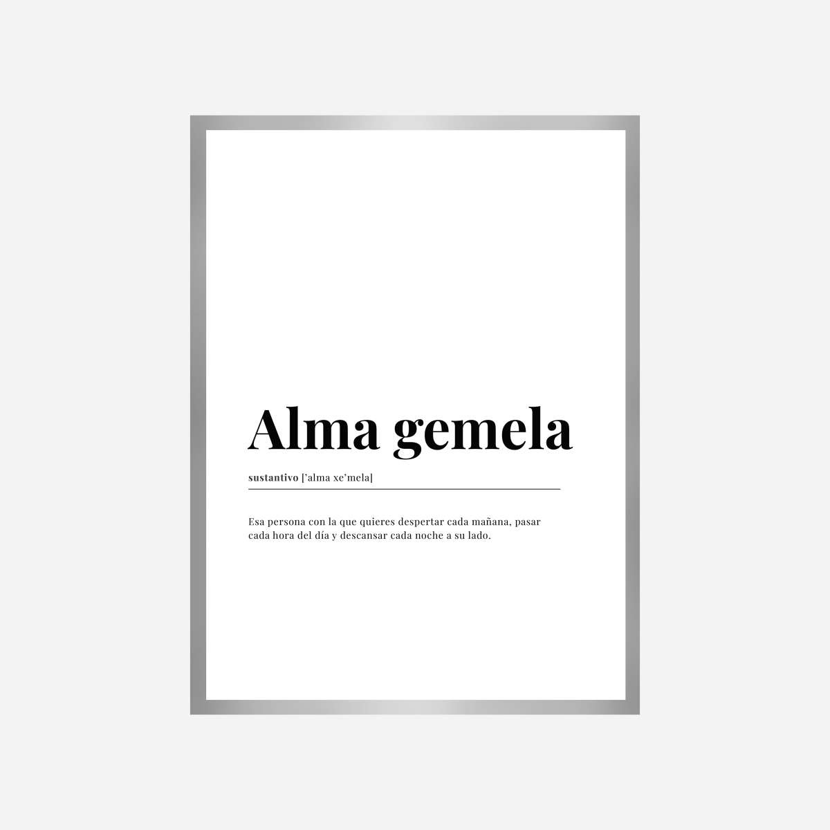 Alma Gemela Dictionary Art Print - DesignPlace