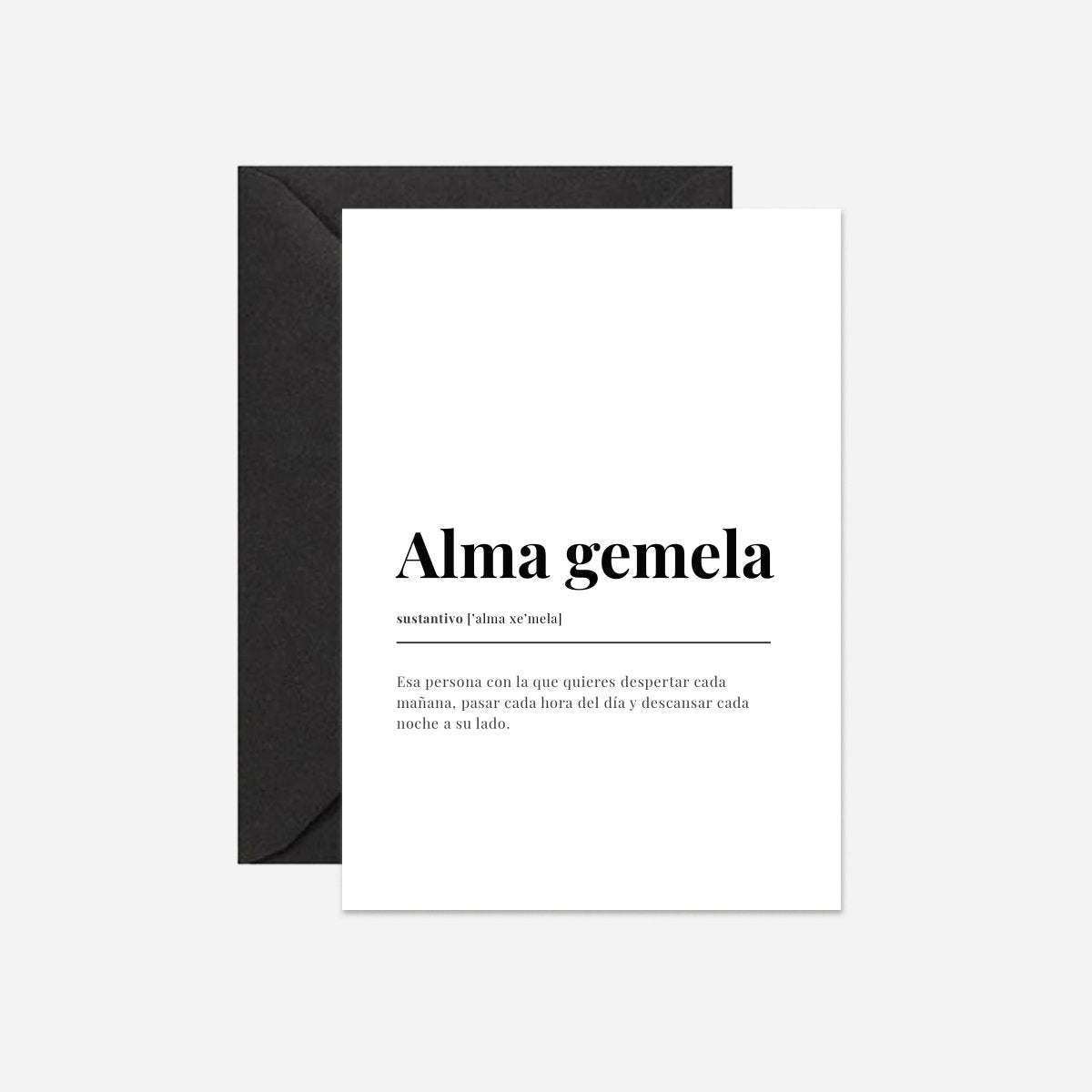 Alma Gemela Dictionary Card - DesignPlace