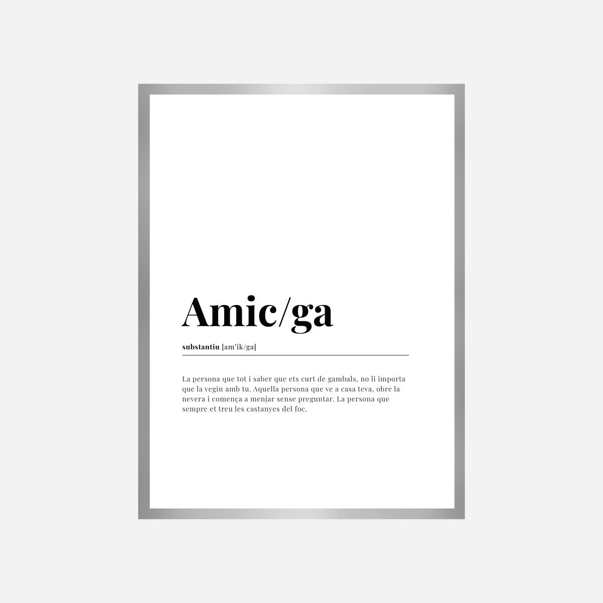 Amic/Ga Dictionary Art Print - DesignPlace