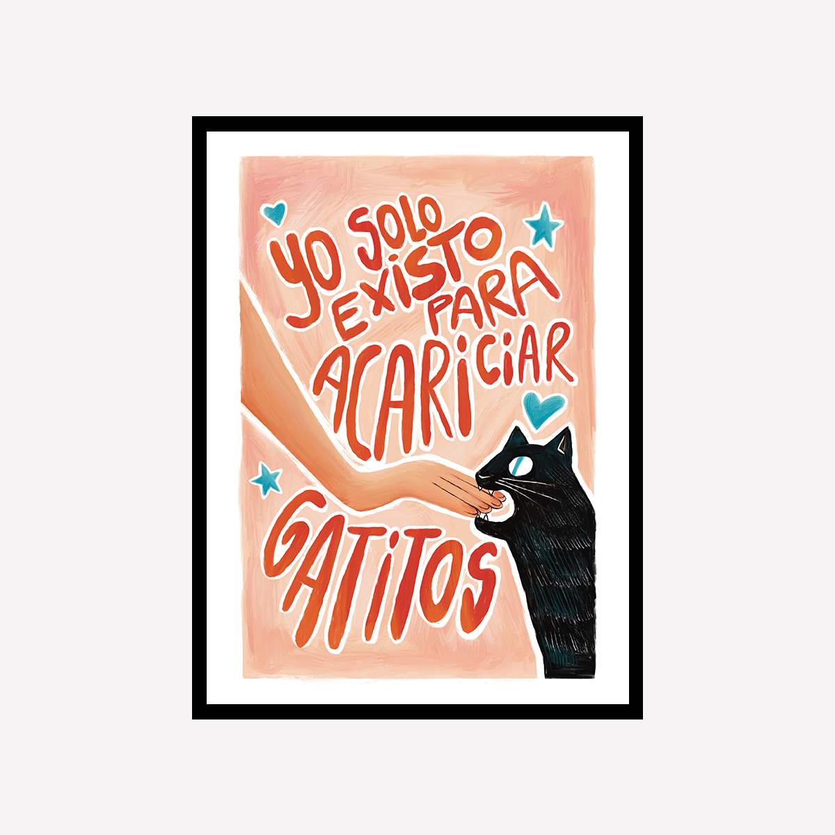 Amor Gatuno Art Print