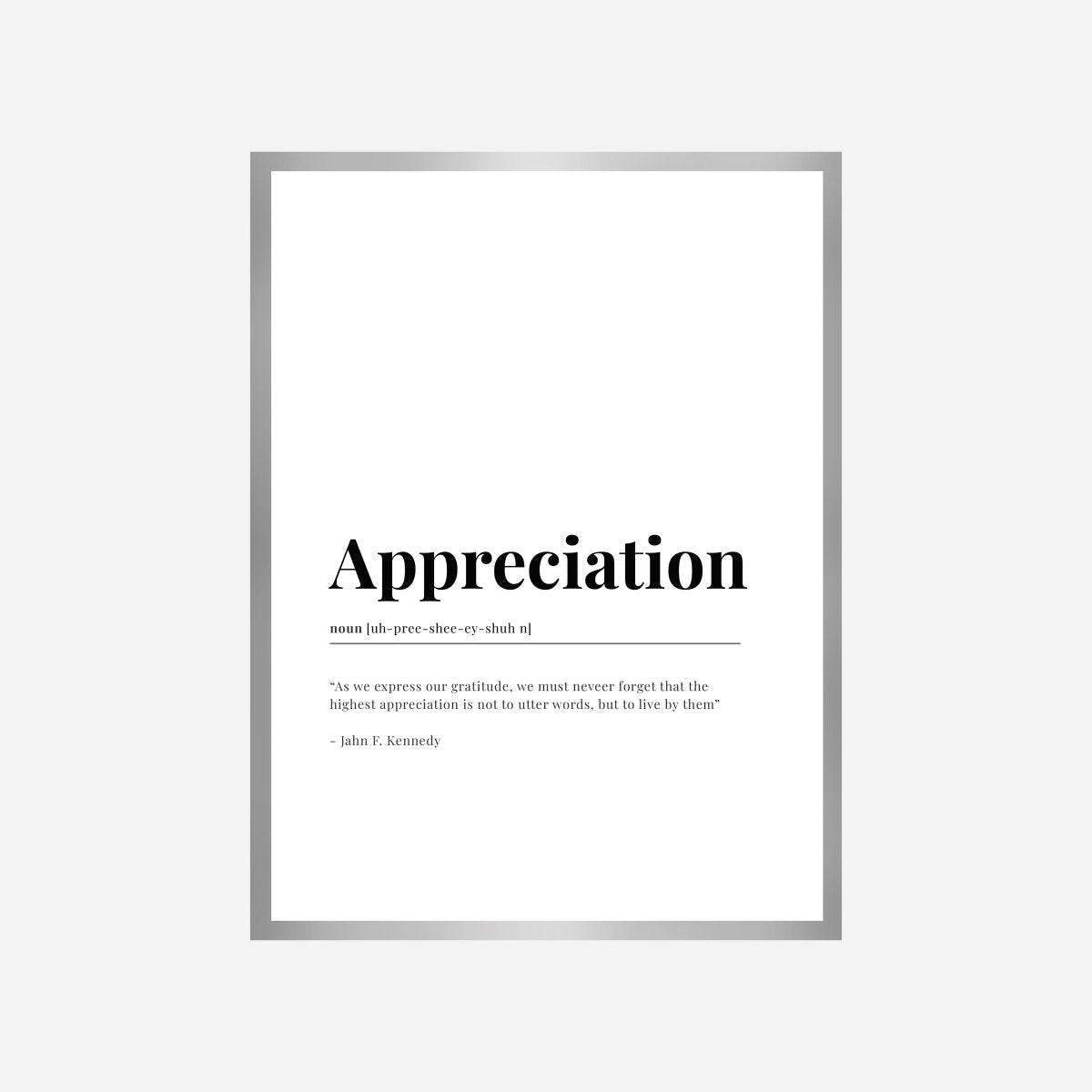 Appreciation Dictionary Art Print - DesignPlace