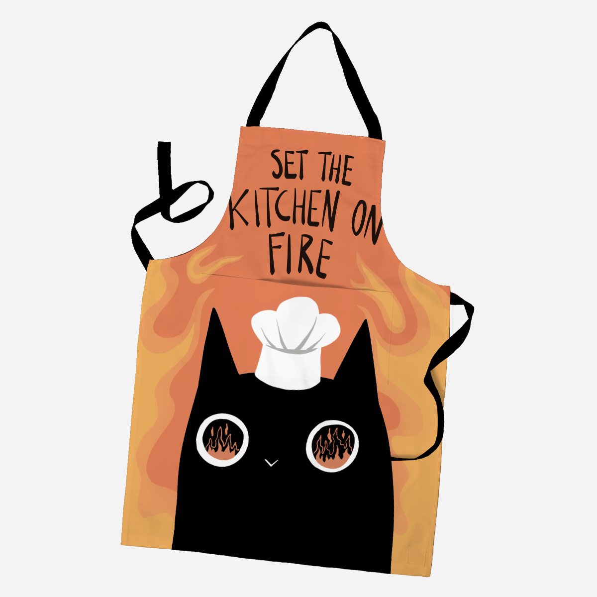 Set the Kitchen on Fire Apron