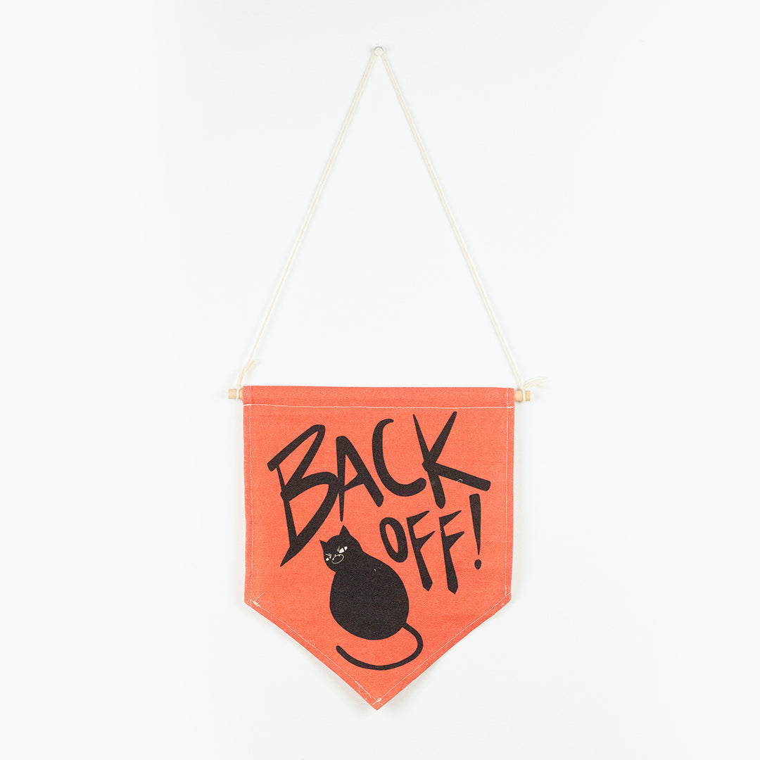 Back Off Medium Wall Banner