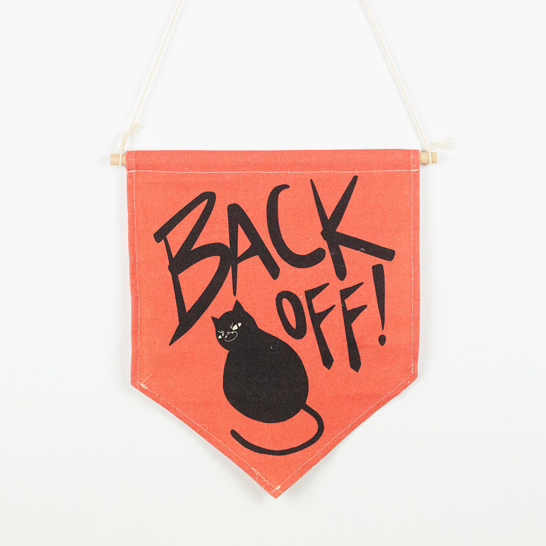 Back Off Medium Wall Banner