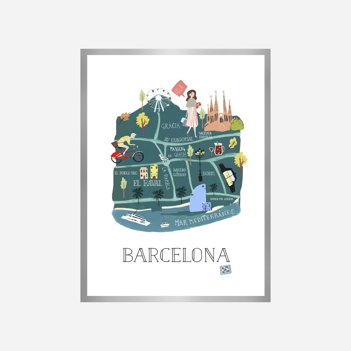 Barcelona Art Print - DesignPlace