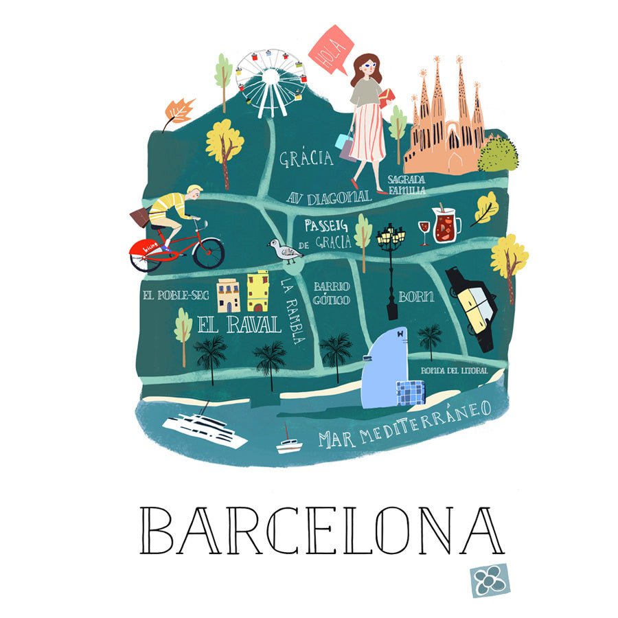 Barcelona Art Print - DesignPlace