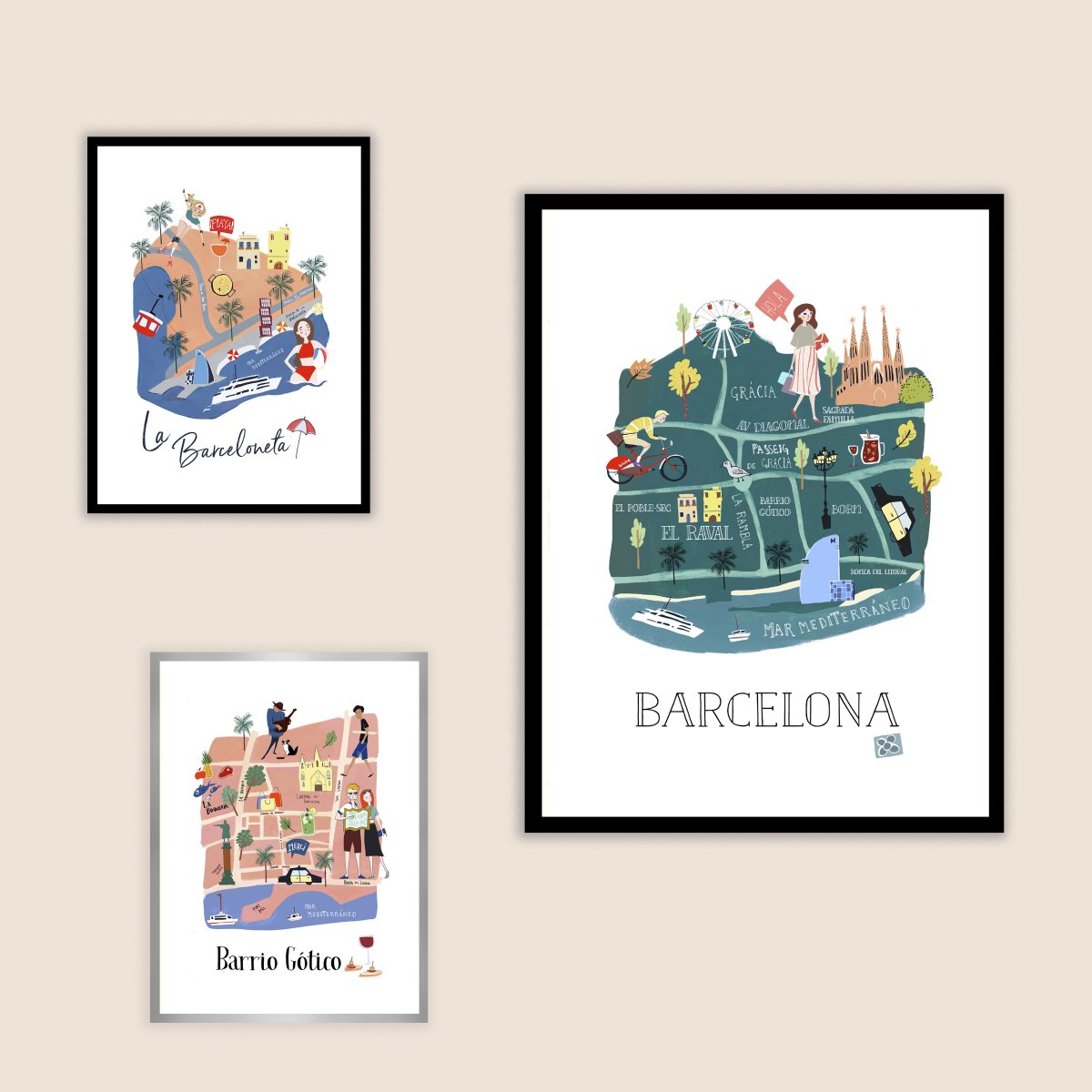 Barcelona Art Print - DesignPlace