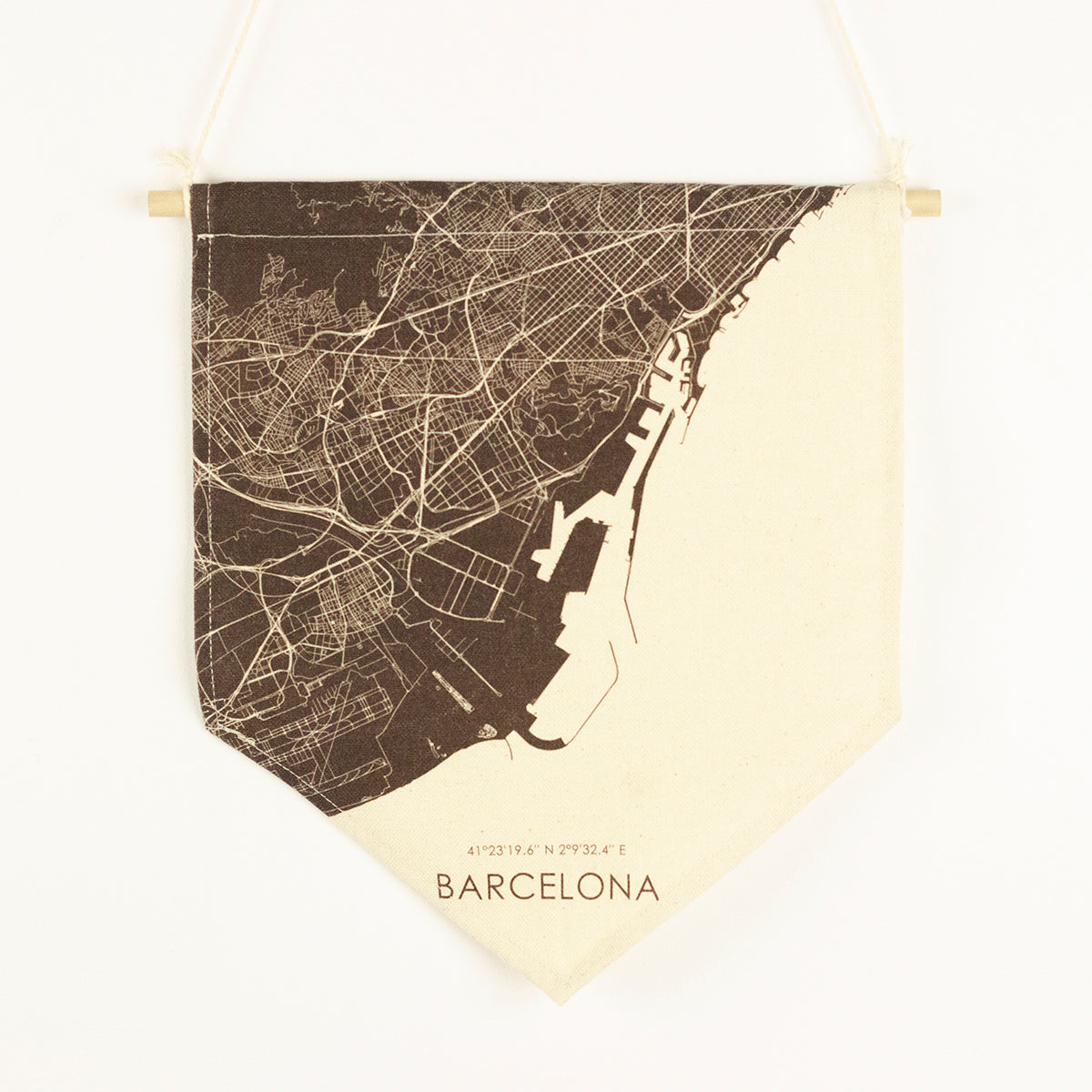 Barcelona BW Medium Wall Banner