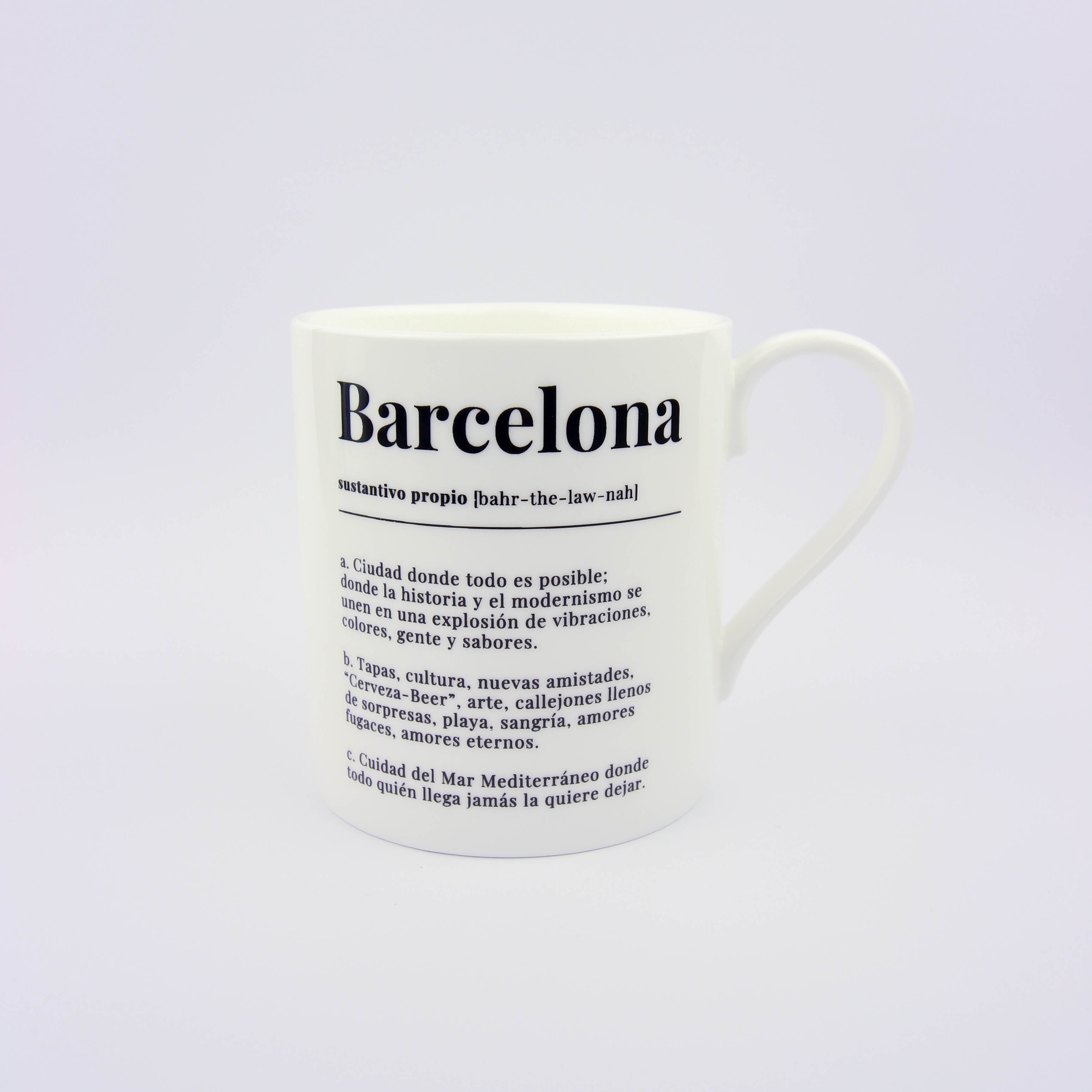 Barcelona Castellano Definicion Ceramic Mug