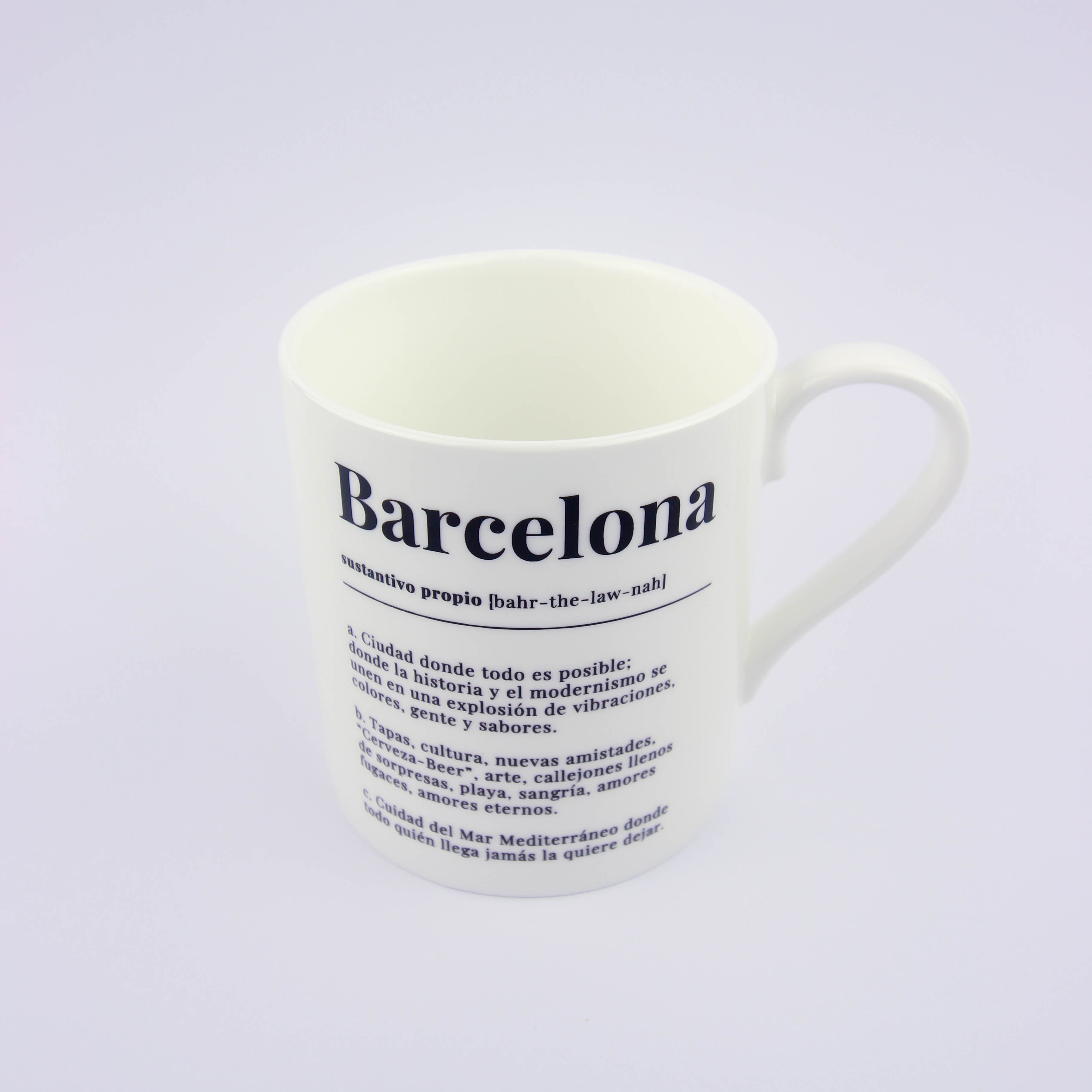 Barcelona Castellano Definicion Ceramic Mug