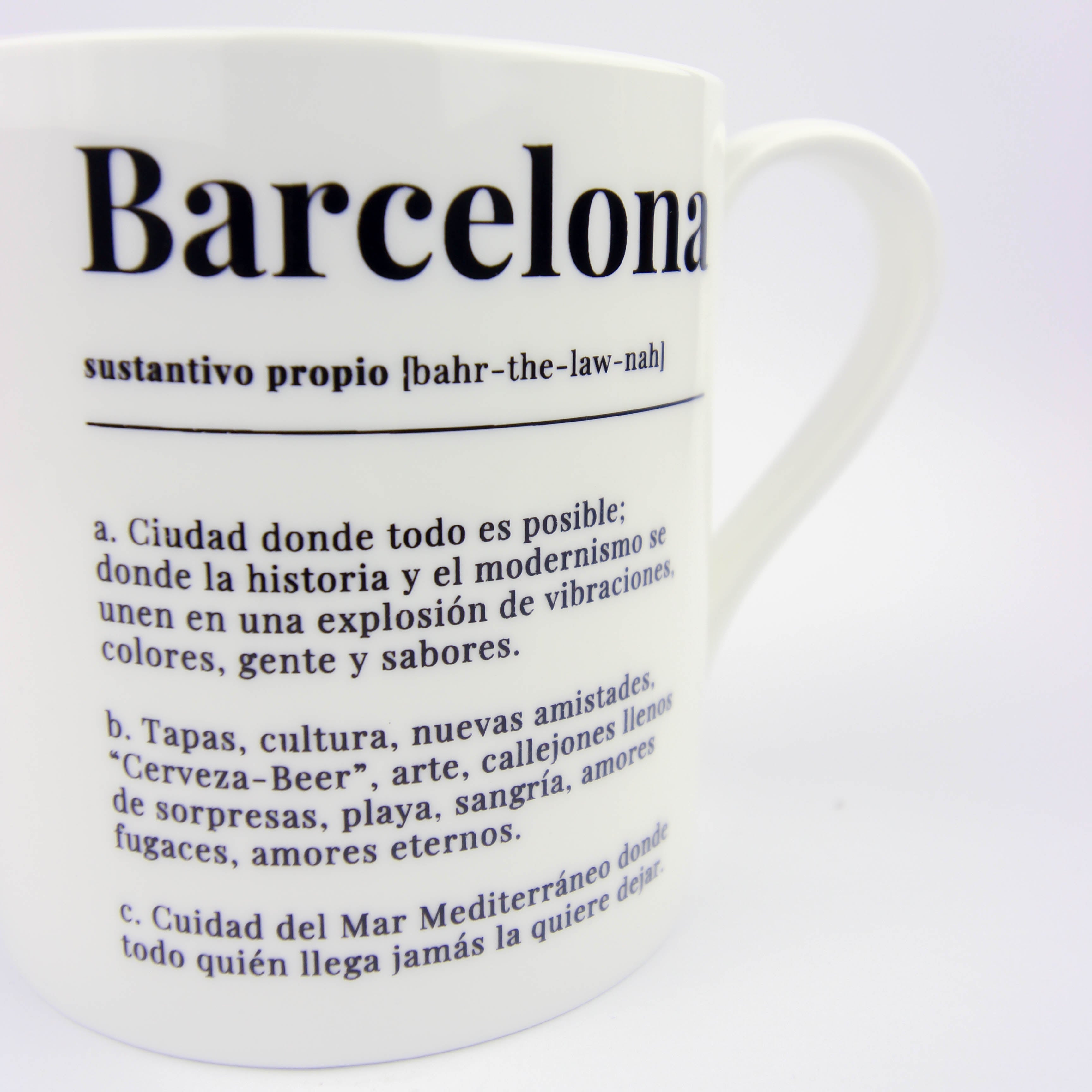 Barcelona Castellano Definicion Ceramic Mug