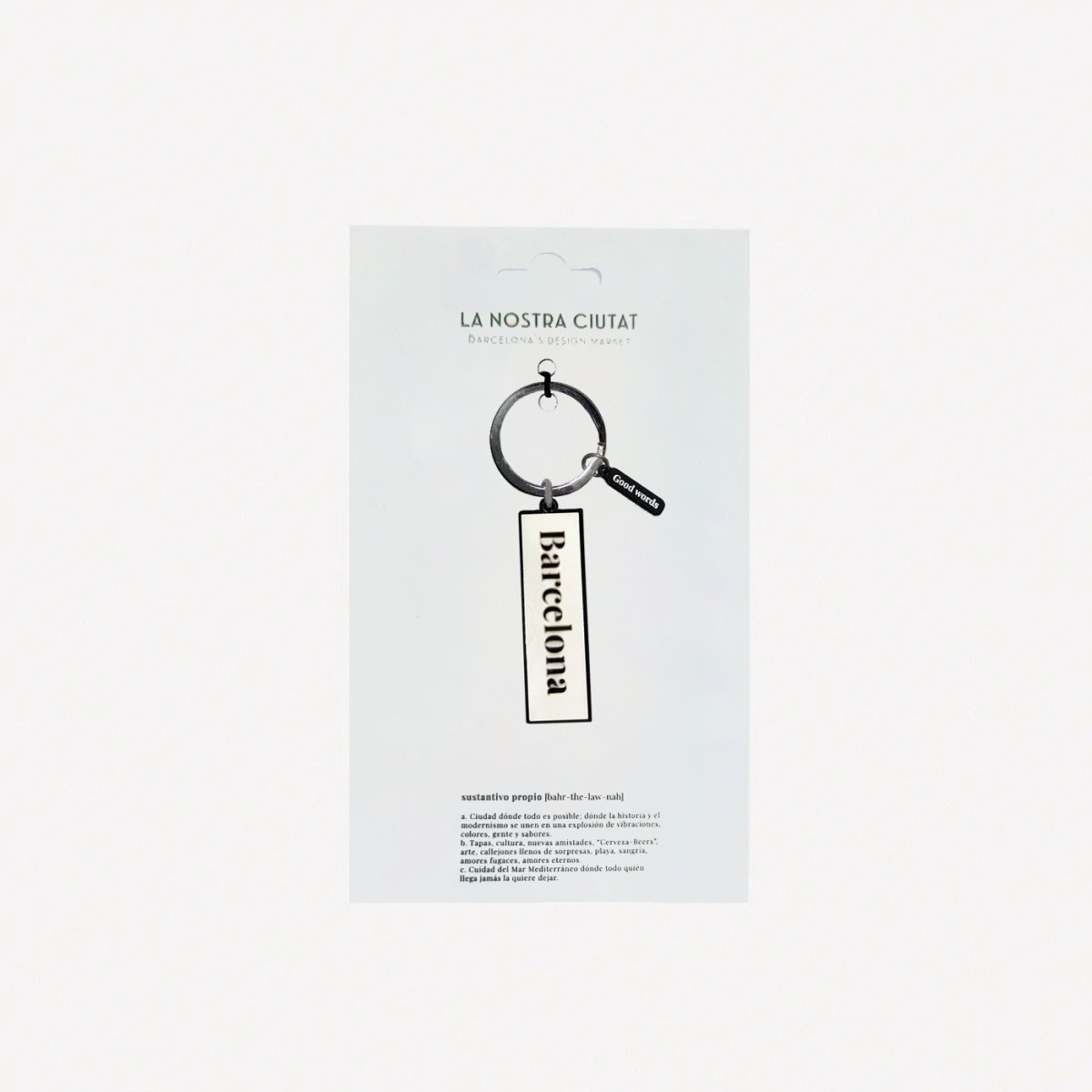 Barcelona Castellano Keychain - DesignPlace