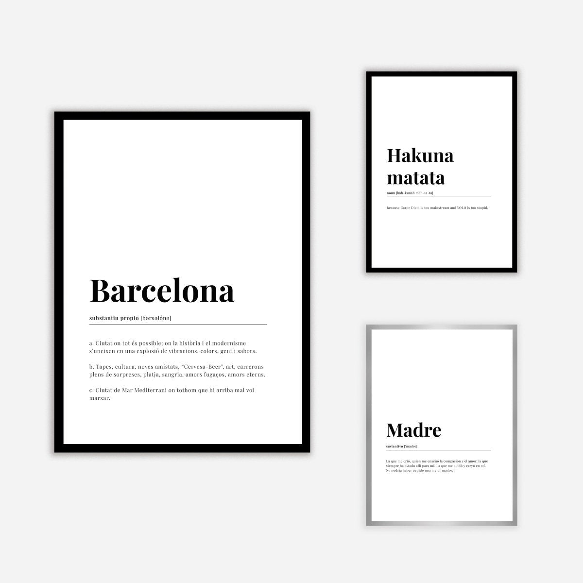 Barcelona Catalan Dictionary Art Print - DesignPlace