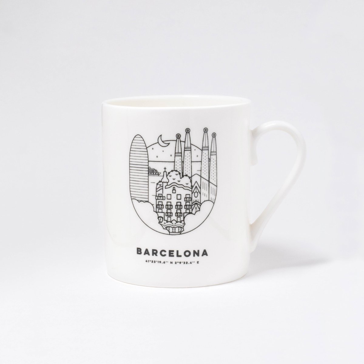 Barcelona Cityscape Ceramic Mug - DesignPlace