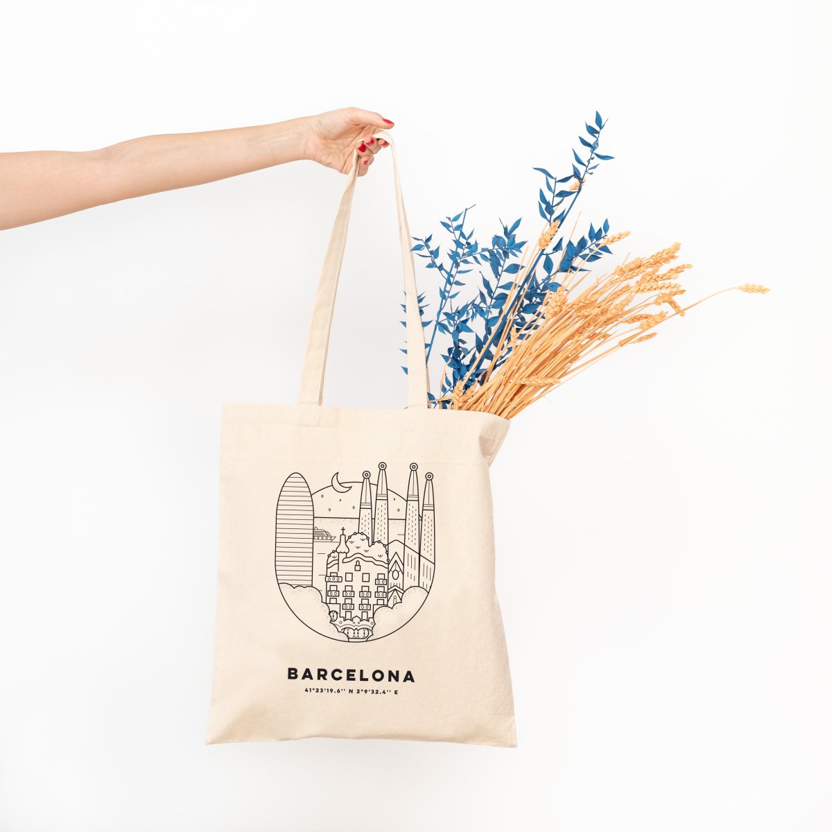 Barcelona Cityscape Tote Bag - DesignPlace