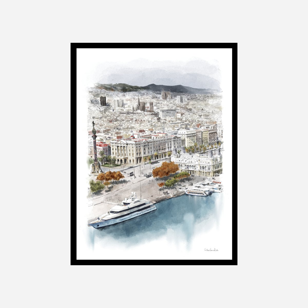 Barcelona Completo Art Print - DesignPlace