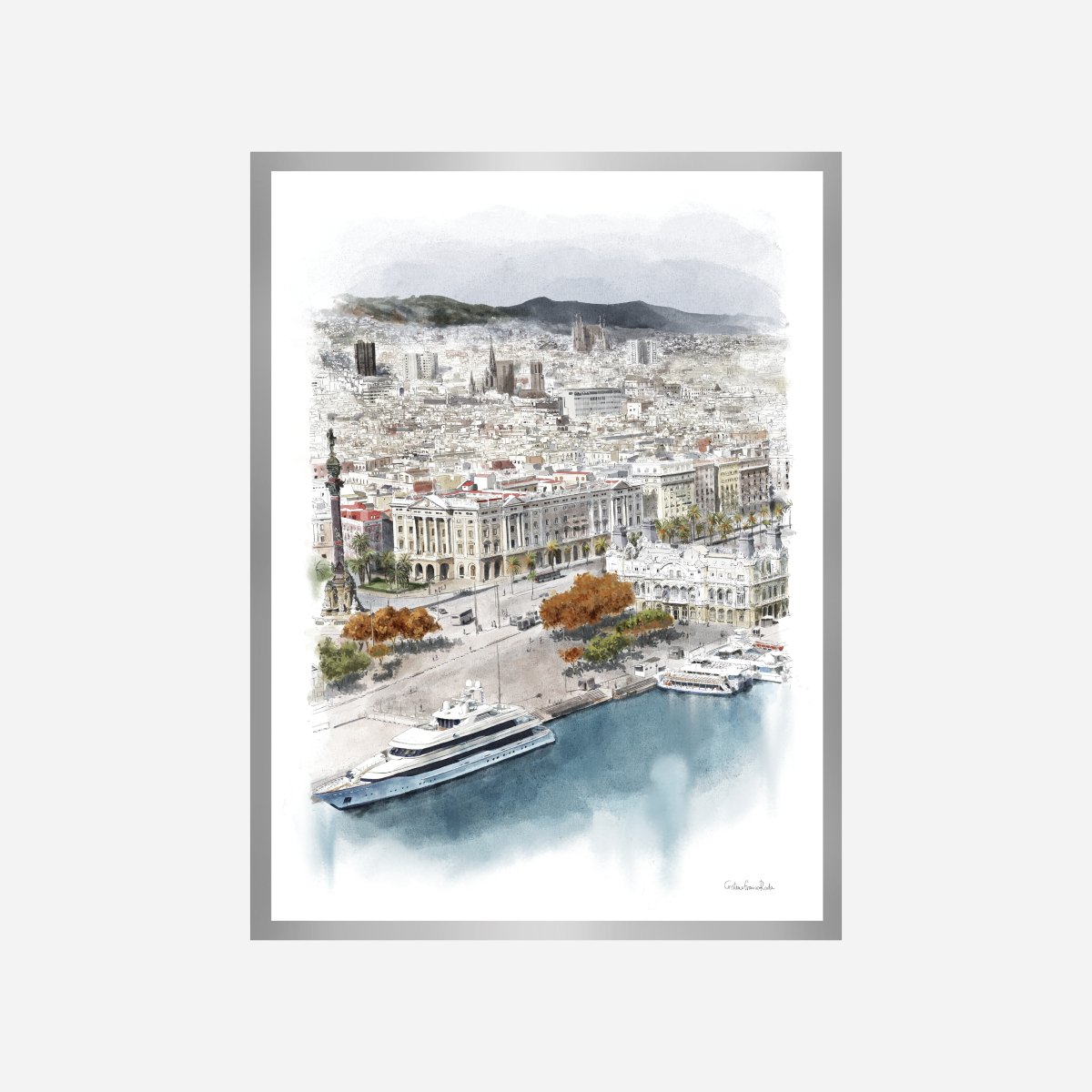 Barcelona Completo Art Print - DesignPlace