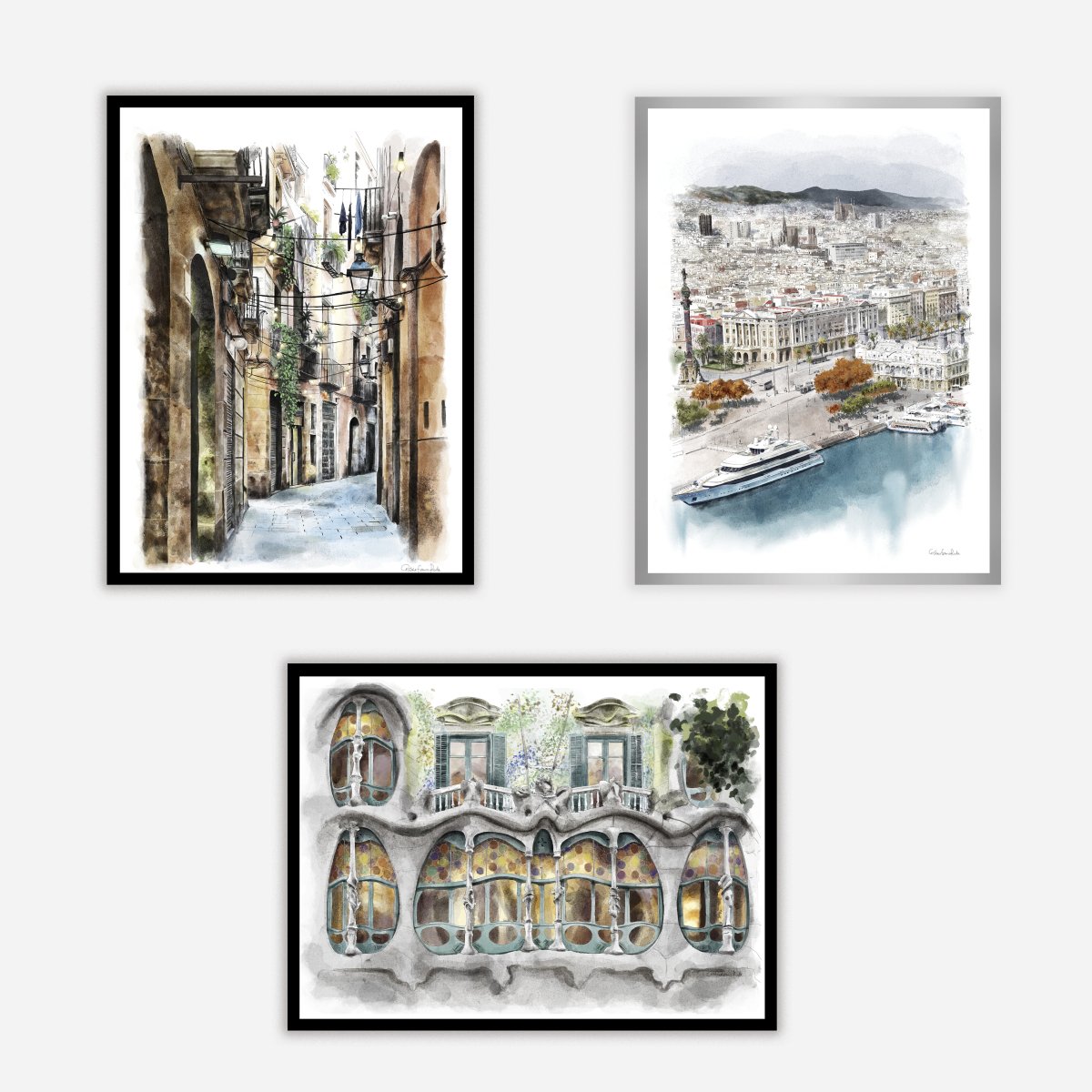 Barcelona Completo Art Print - DesignPlace