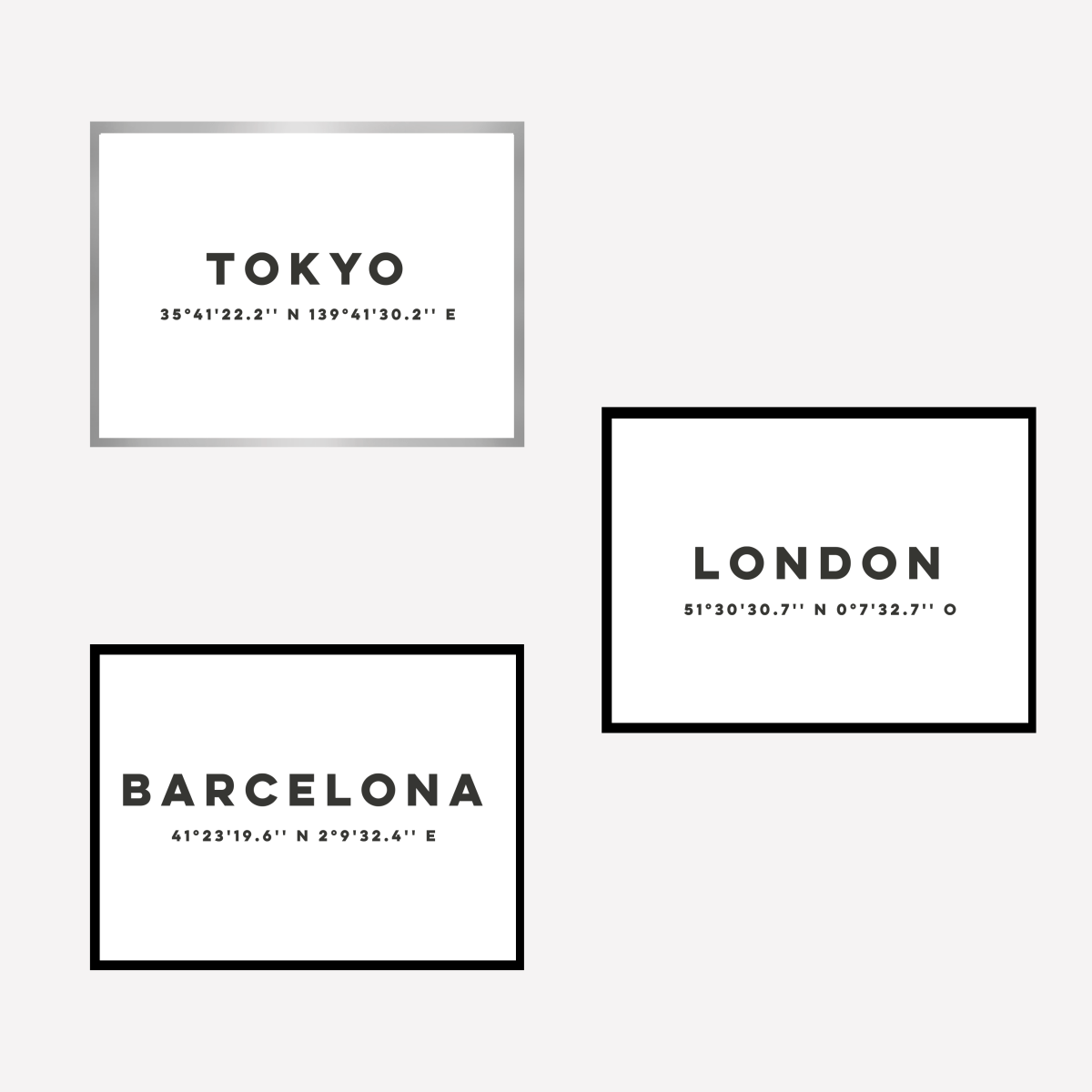 Barcelona Coordenadas Art Print - DesignPlace