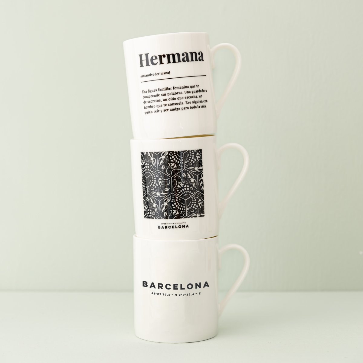 Barcelona Coordenadas Ceramic Mug - DesignPlace