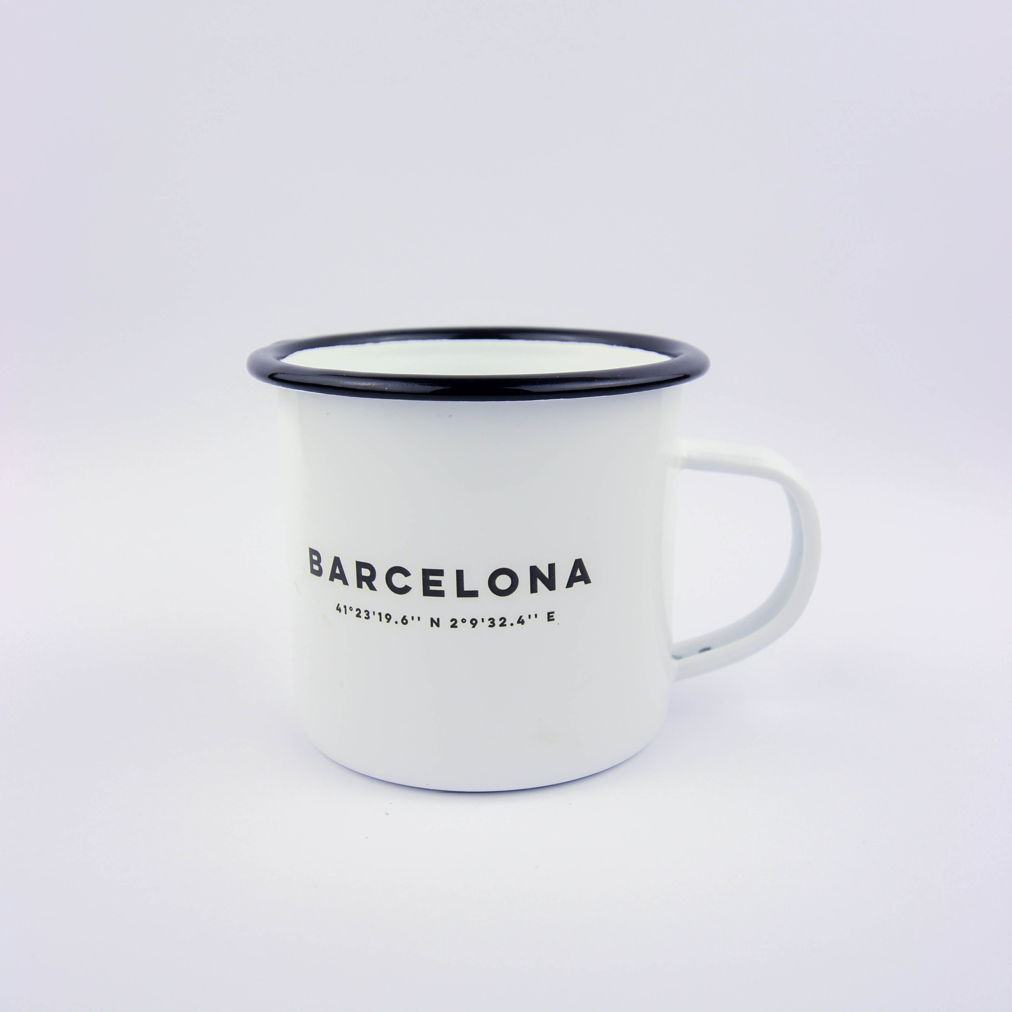 Barcelona Coordenadas Enamel Mug