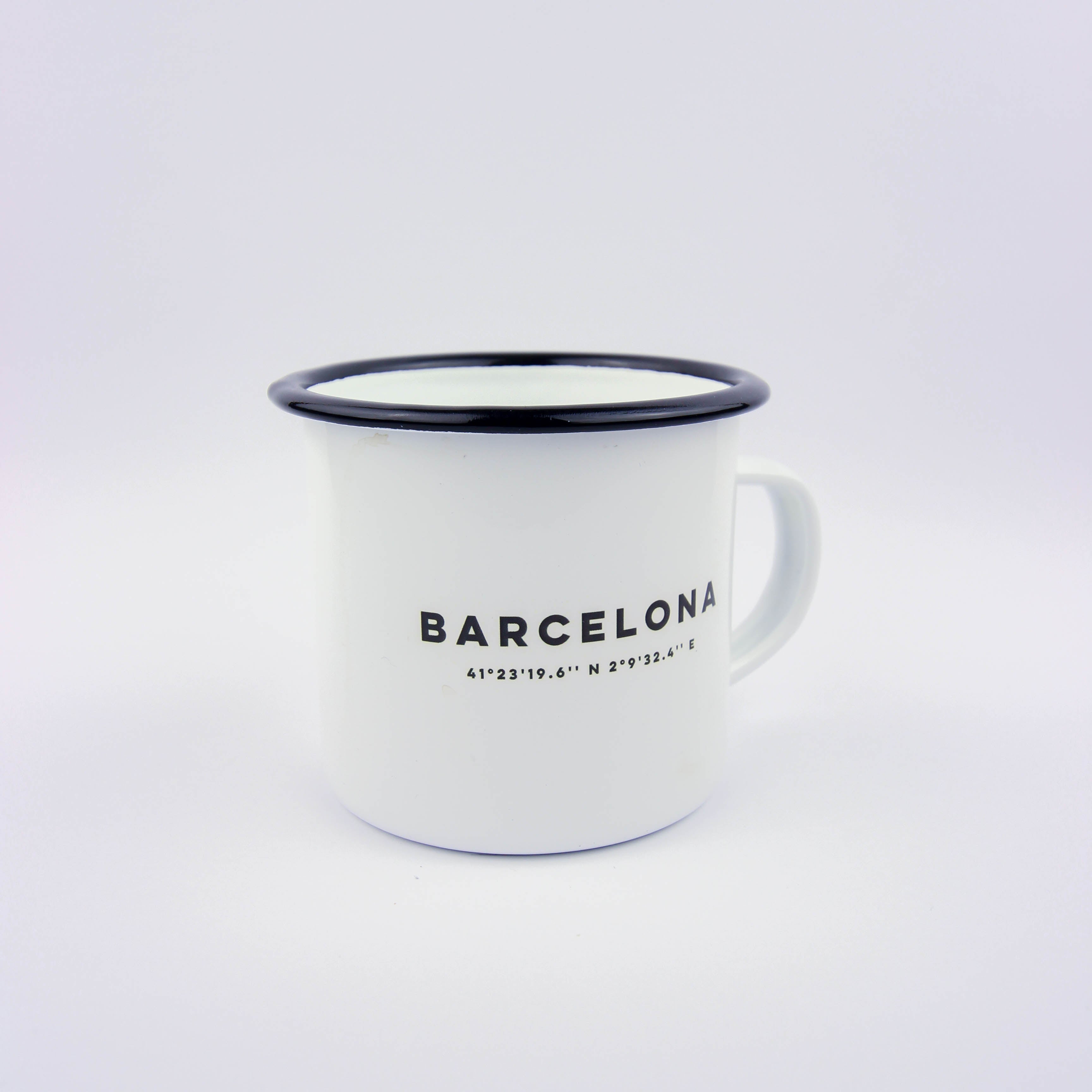 Barcelona Coordenadas Enamel Mug