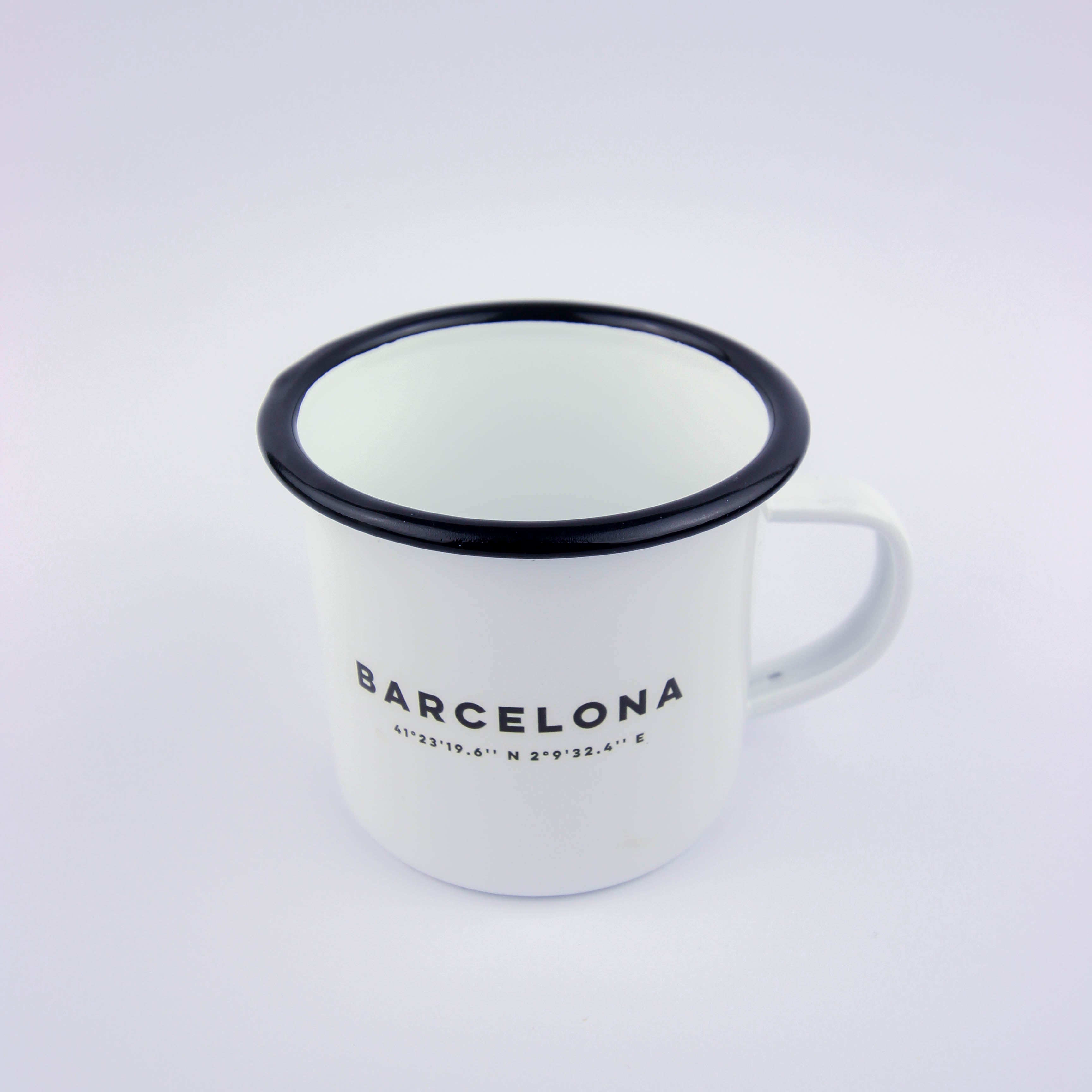 Barcelona Coordenadas Enamel Mug