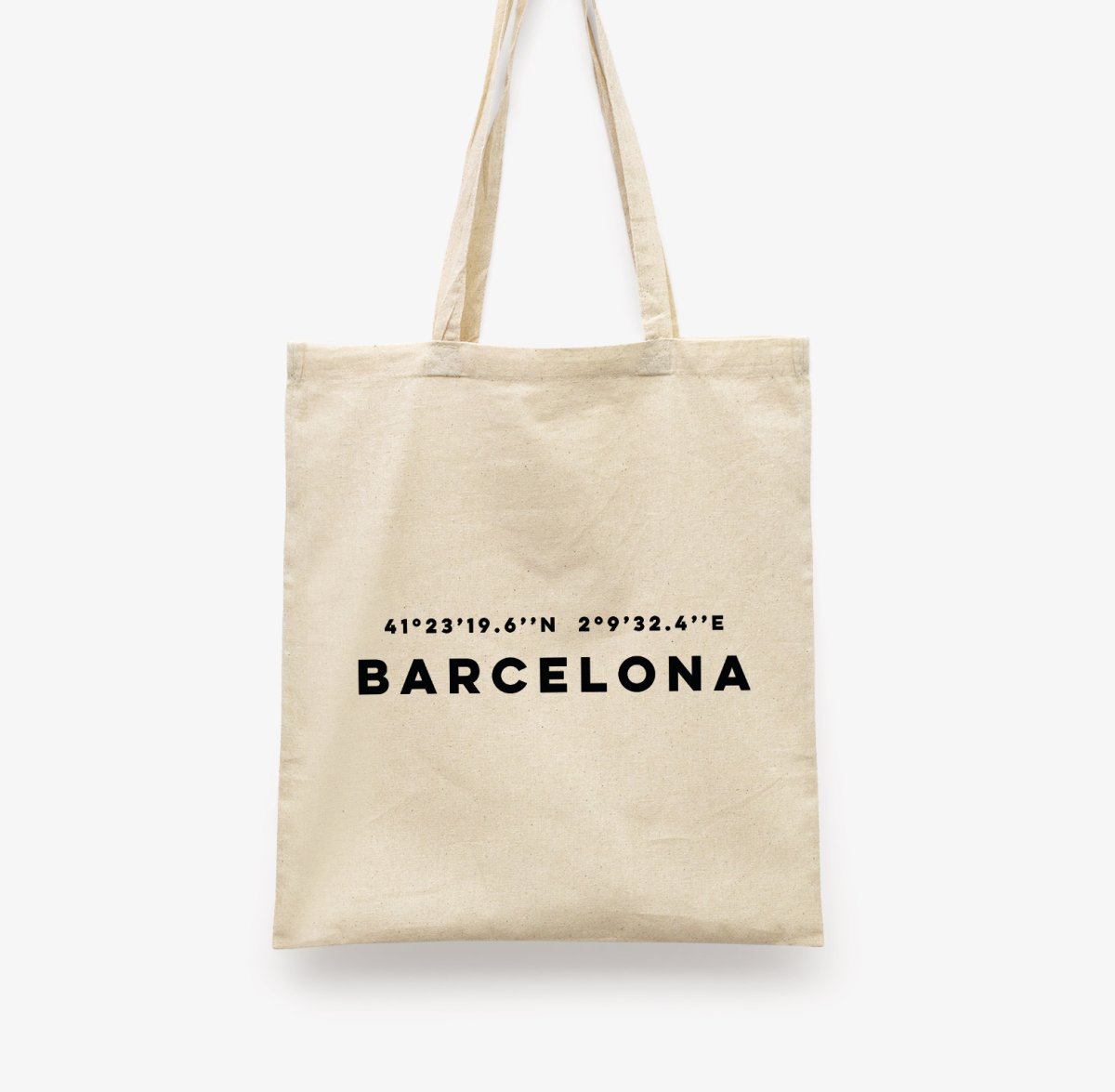 Barcelona Coordenadas Tote Bag - DesignPlace