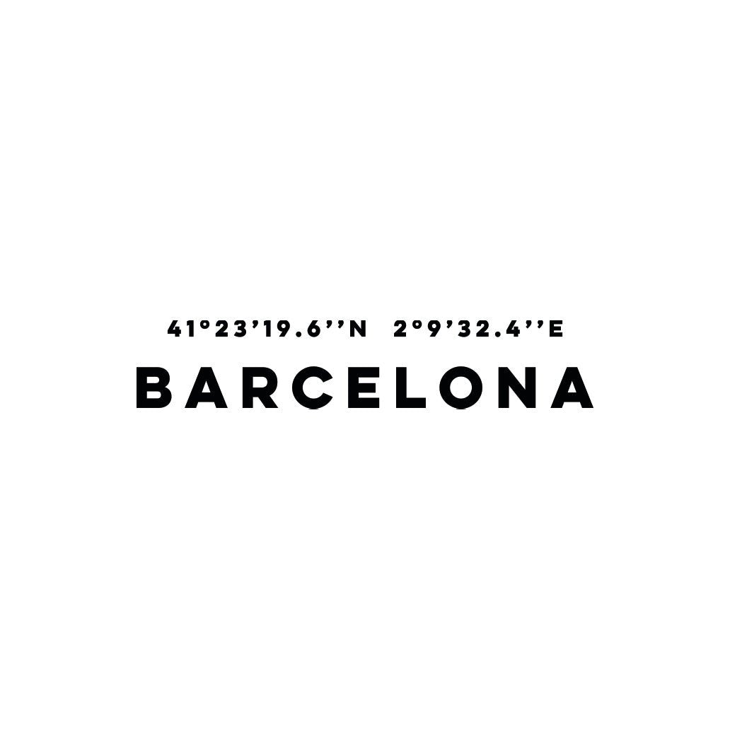 Barcelona Coordenadas Tote Bag - DesignPlace