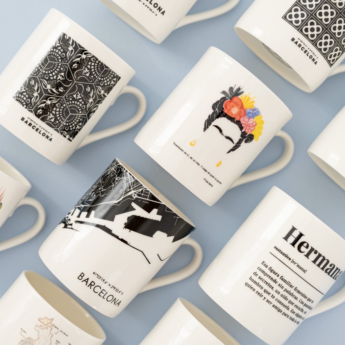 Barcelona Frida Ceramic Mug - DesignPlace