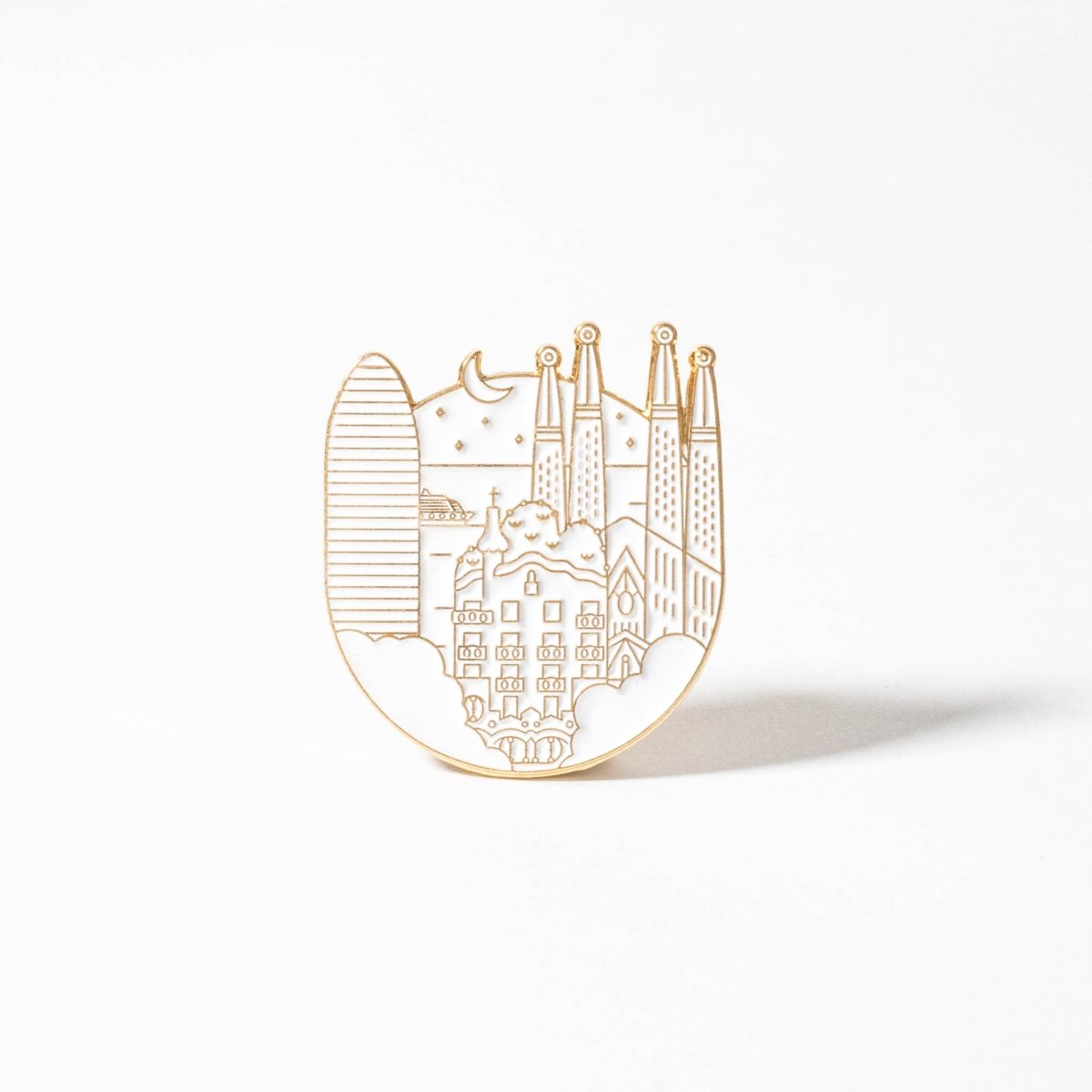 Barcelona Graphic Map Pin - DesignPlace