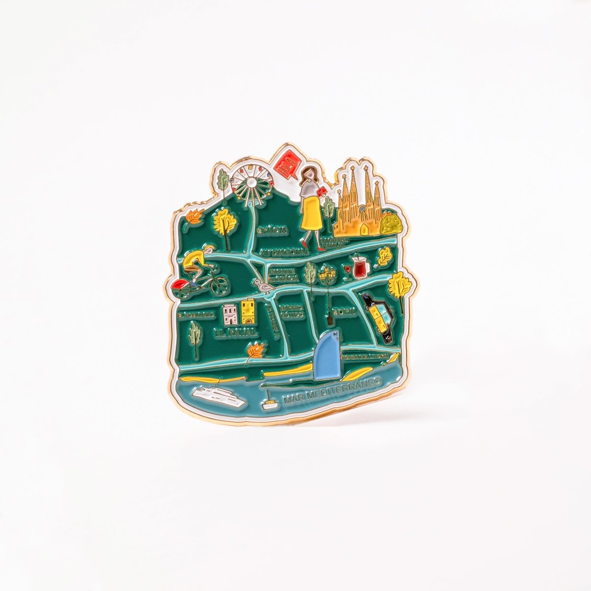 Barcelona Map Pin - DesignPlace