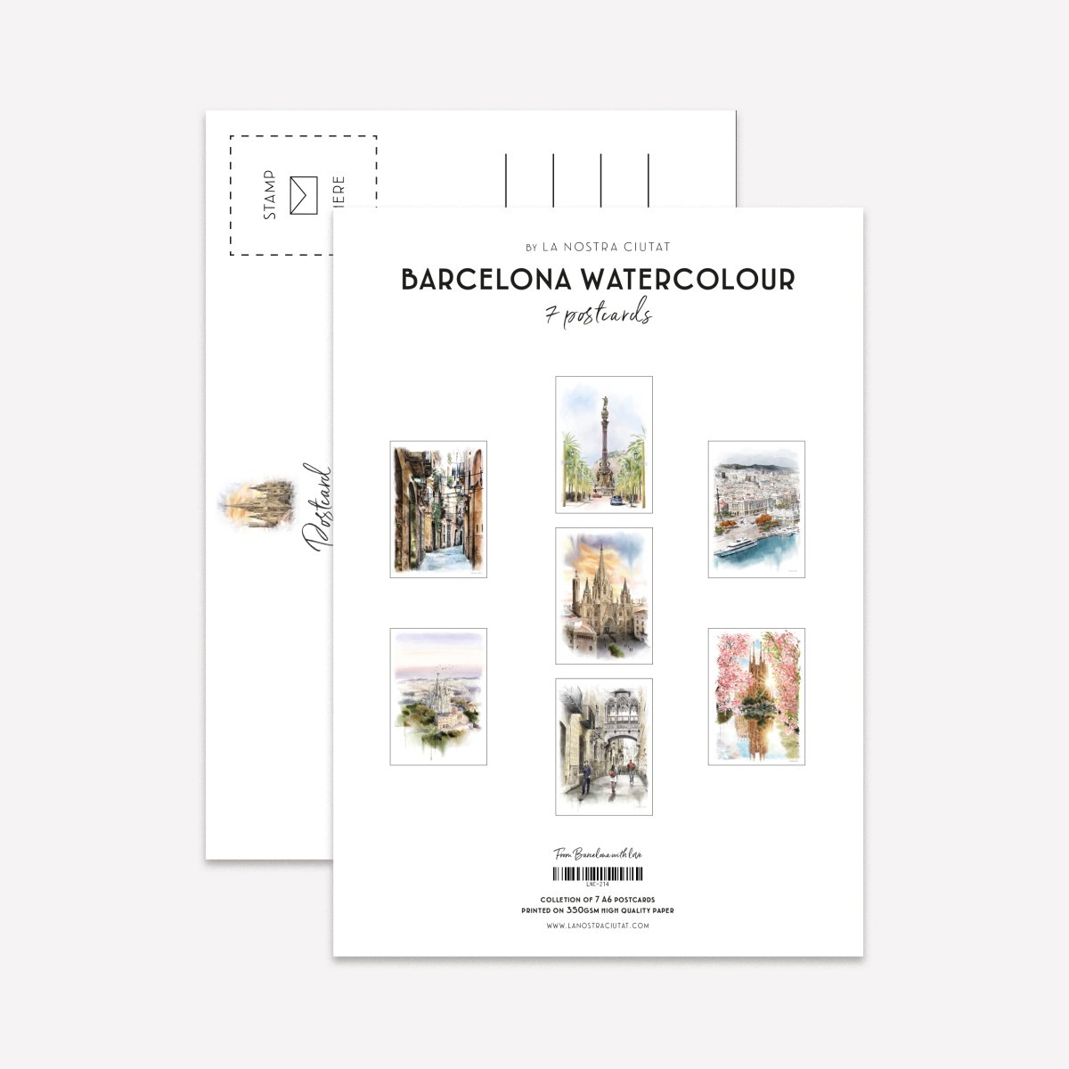 Barcelona Sites Postcard Pack - DesignPlace