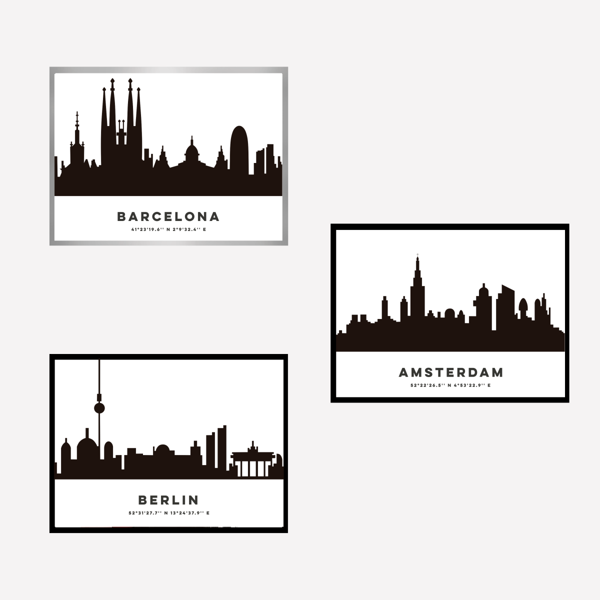 Barcelona Skyline Art Print - DesignPlace