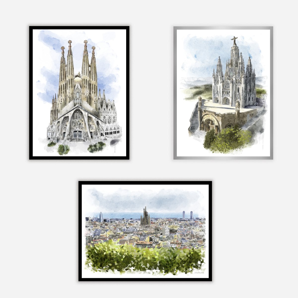 Barcelona Vistas Art Print - DesignPlace