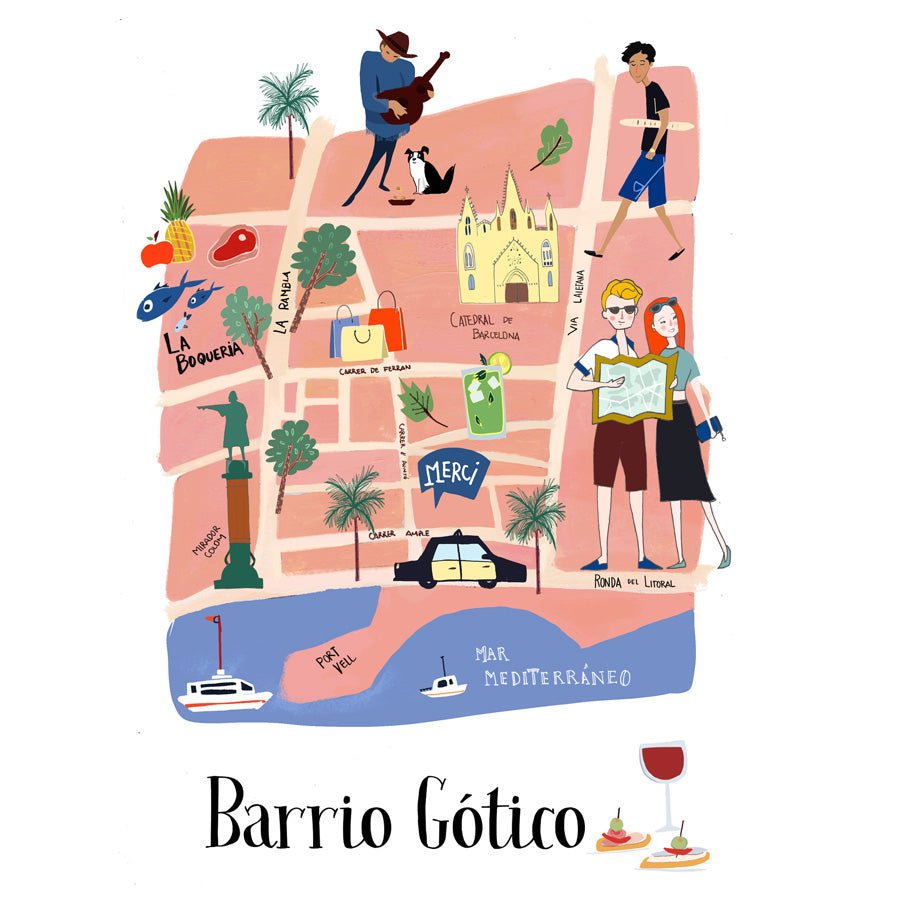 Barrio Gotico Art Print - DesignPlace