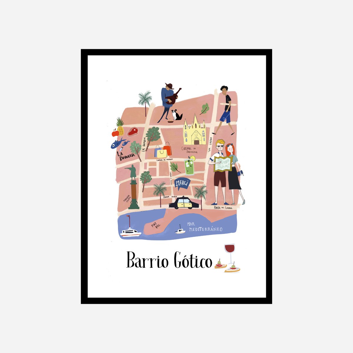 Barrio Gotico Art Print - DesignPlace