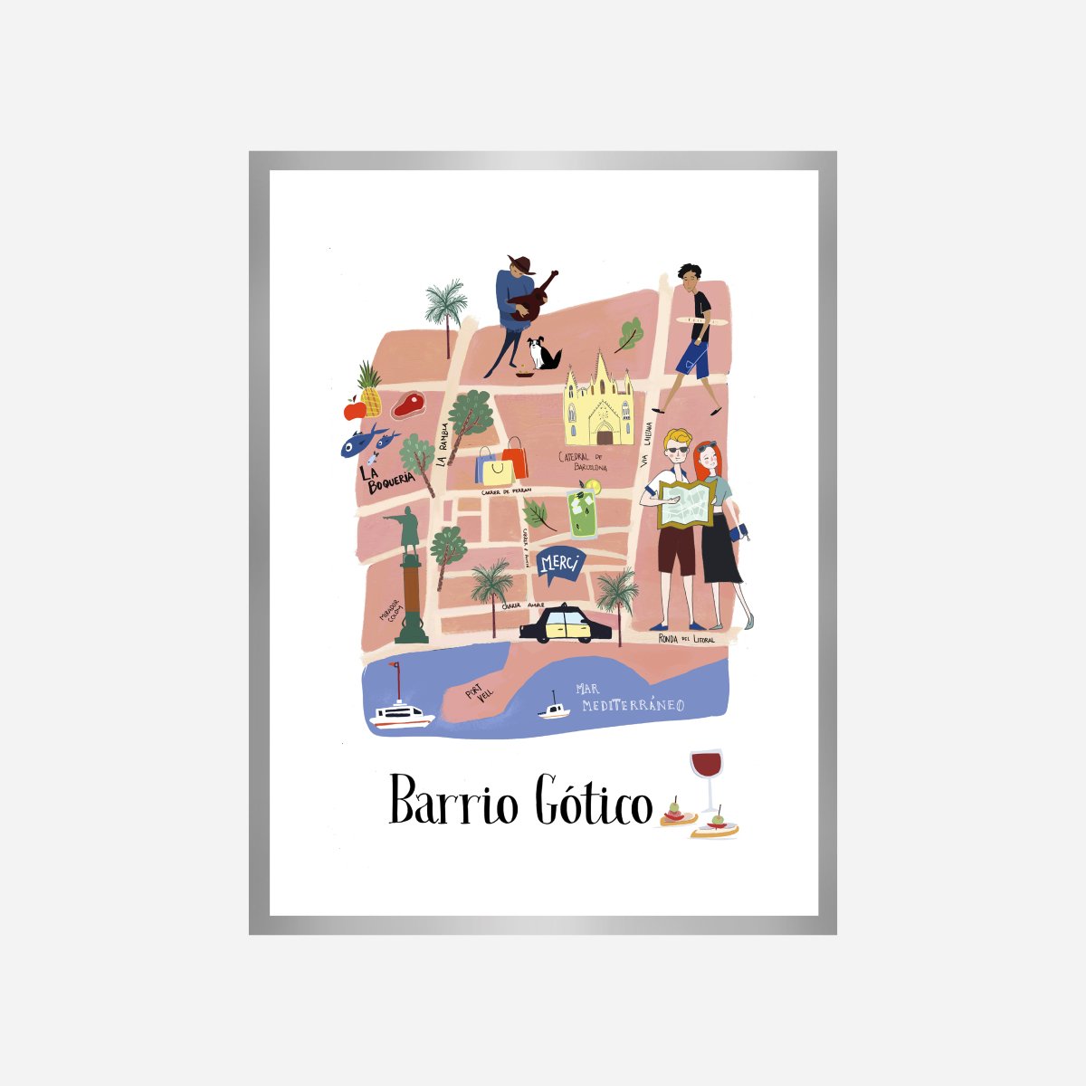 Barrio Gotico Art Print - DesignPlace