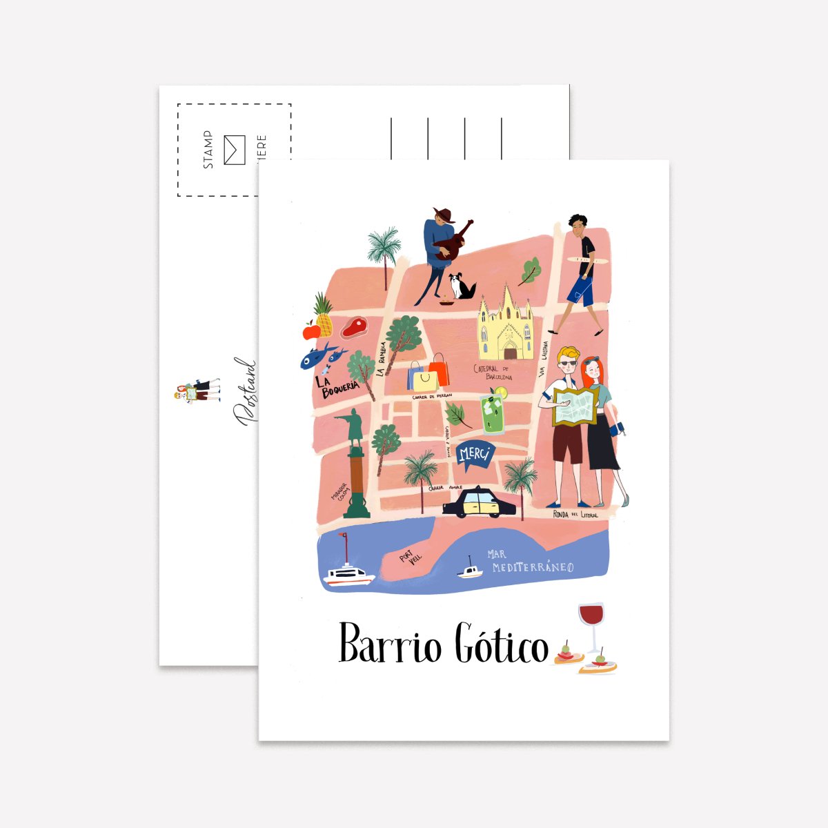 Barrio Maps Postcard Pack - DesignPlace