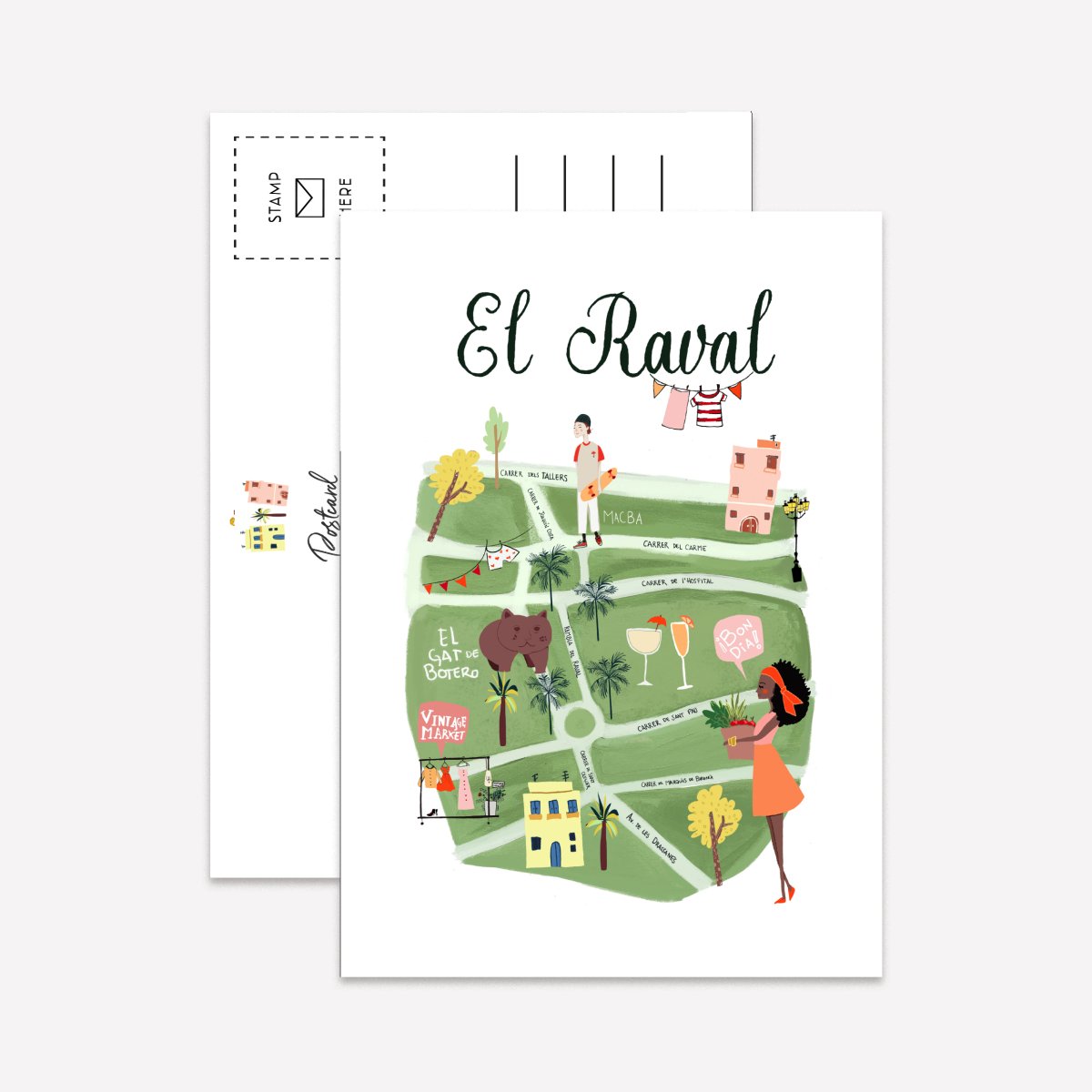 Barrio Maps Postcard Pack - DesignPlace