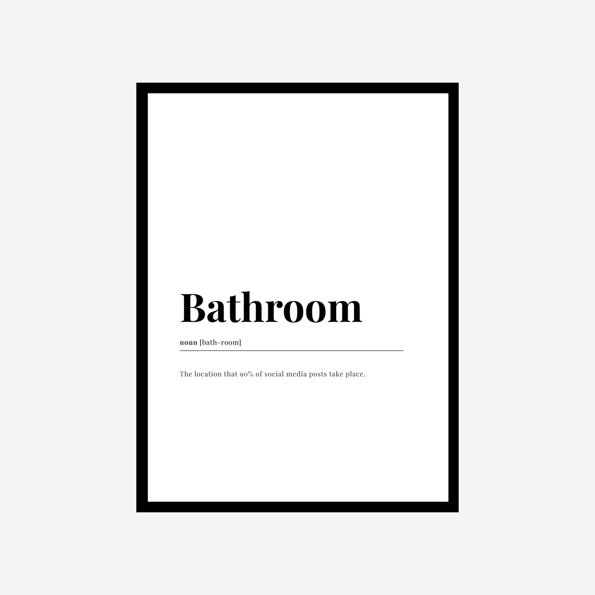 Bathroom Dictionary Art Print - DesignPlace