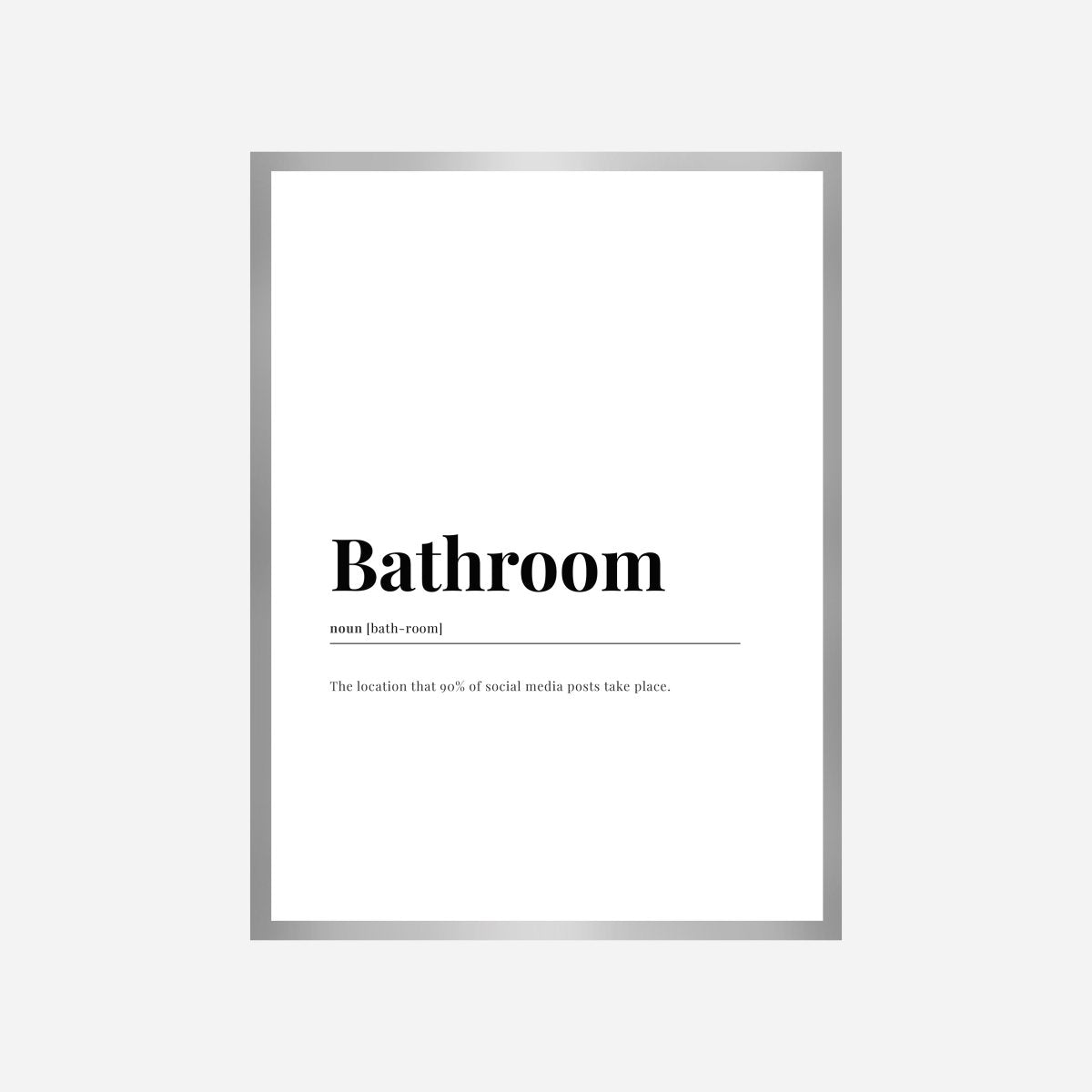 Bathroom Dictionary Art Print - DesignPlace