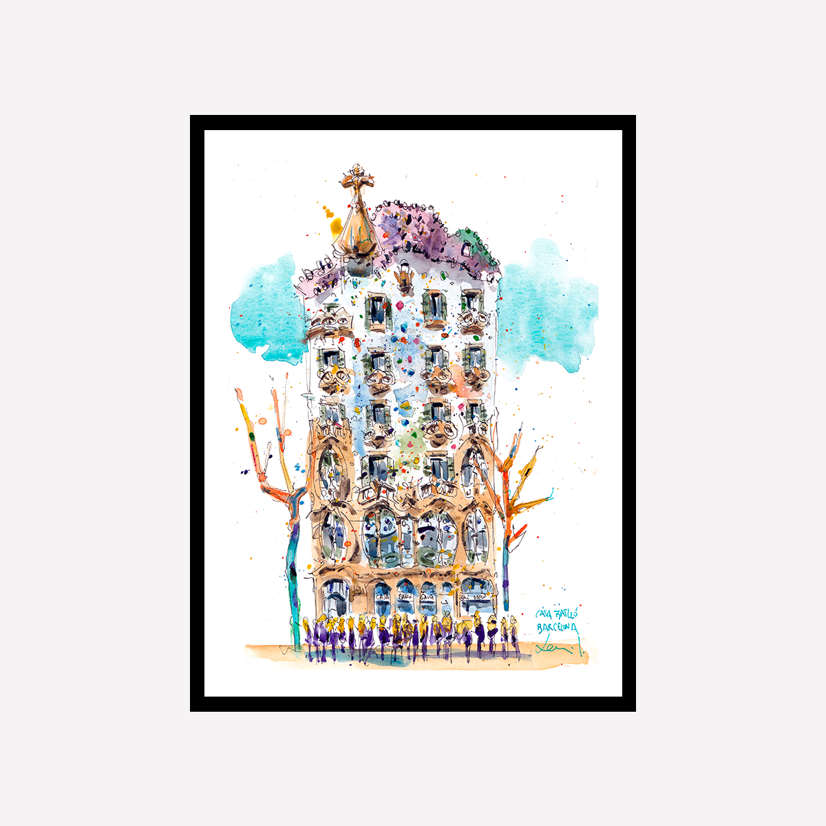 Casa Batlló Art Print