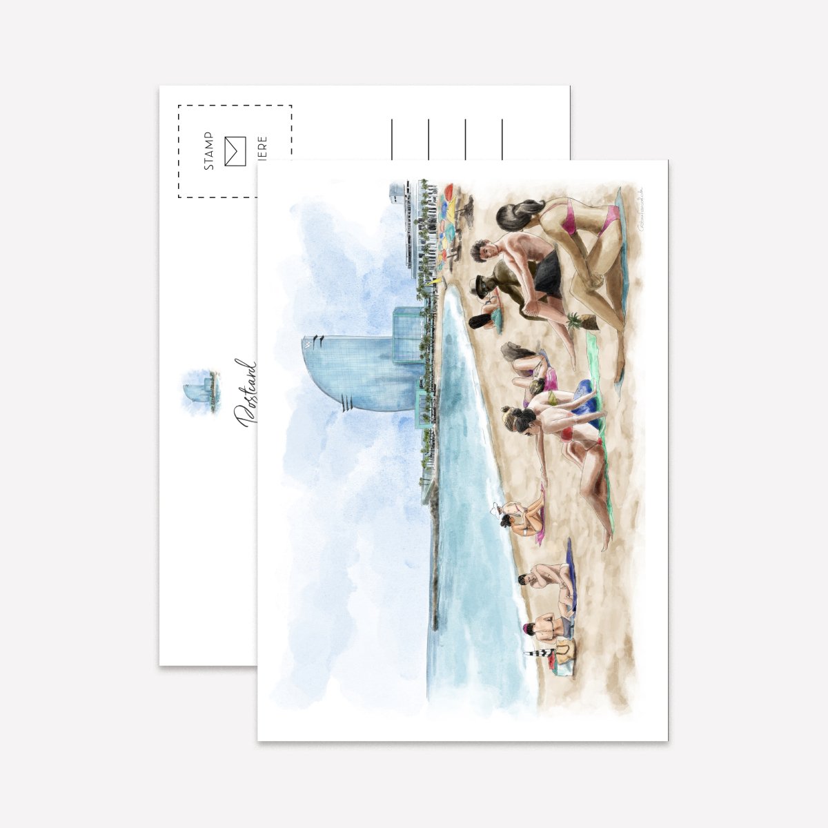 BCN Watercolour Postcard Pack - DesignPlace