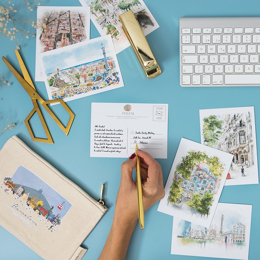 BCN Watercolour Postcard Pack - DesignPlace