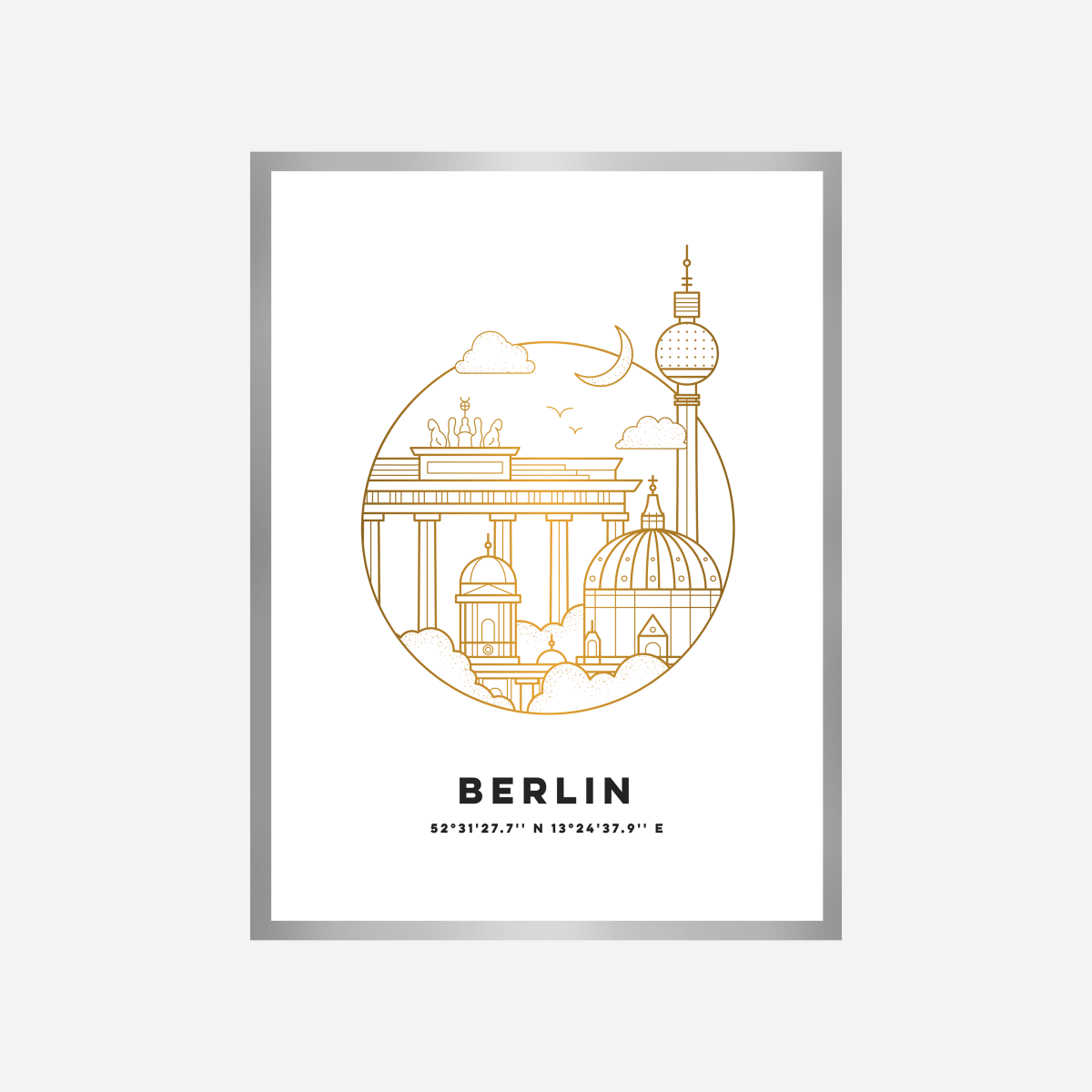 Berlin Cityscape Art Print - DesignPlace