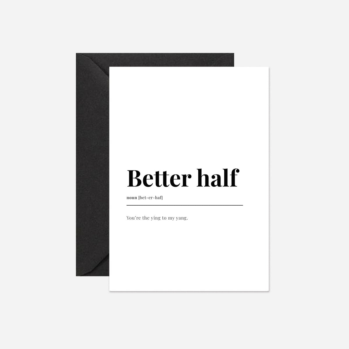 Better Half Dictionary Card - DesignPlace